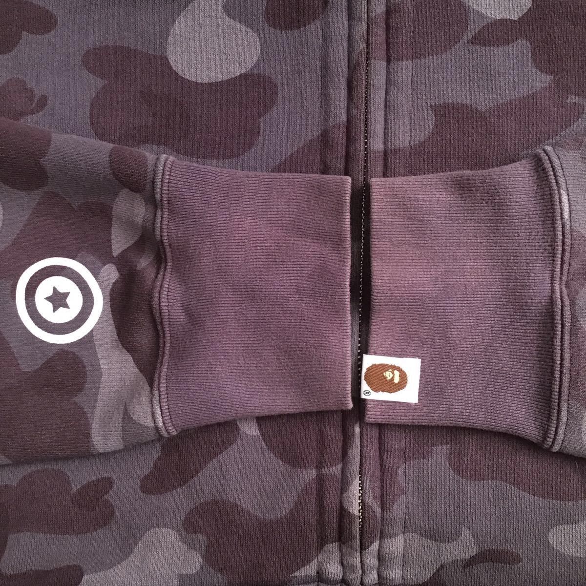 Bape BAPE Color camo double shark full zip hoodie Burgundy APE Size US L / EU 52-54 / 3 - 6 Thumbnail