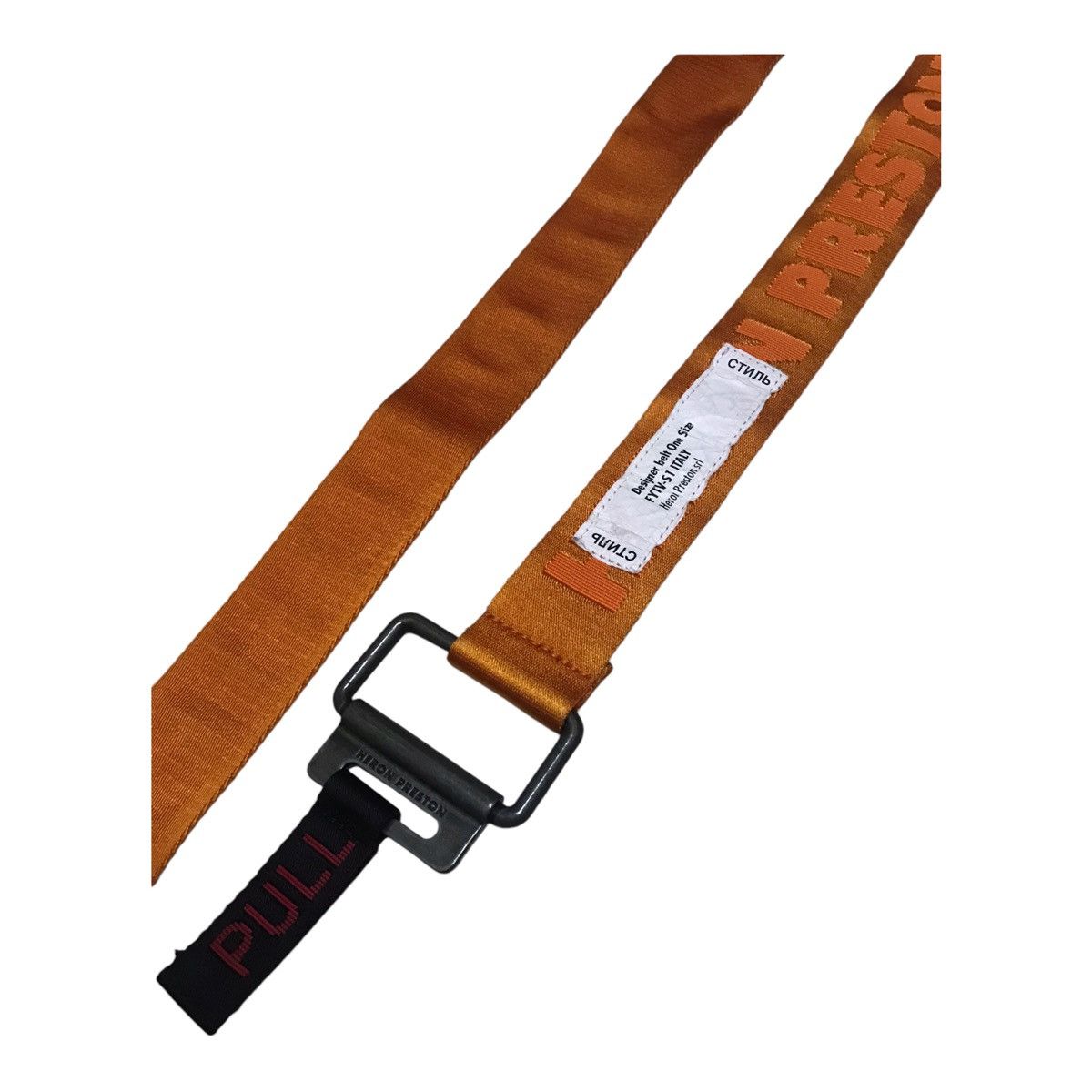 Heron Preston Hero Preston Logo Tape Canvas Belt Size ONE SIZE - 2 Thumbnail