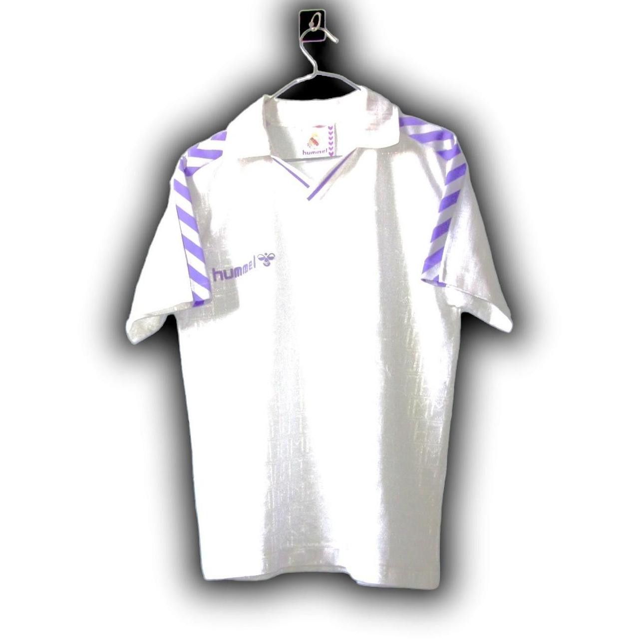 Maillot Extérieur Hummel Real Madrid 1987-1988 – Bleu Vintage Taille M