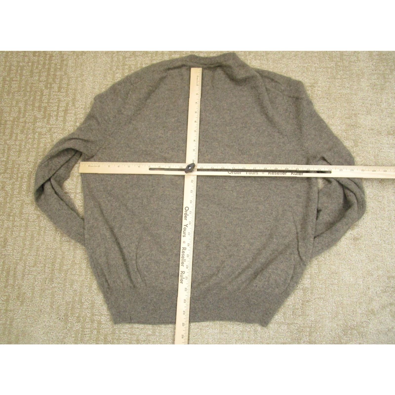 Cremieux Daniel Cremieux Sweater Men XL Brown V-Neck 100% Cashmere Lightweight Pullover Knit Classic, Preppy Mens Size US XL / EU 56 / 4 - 4 Thumbnail