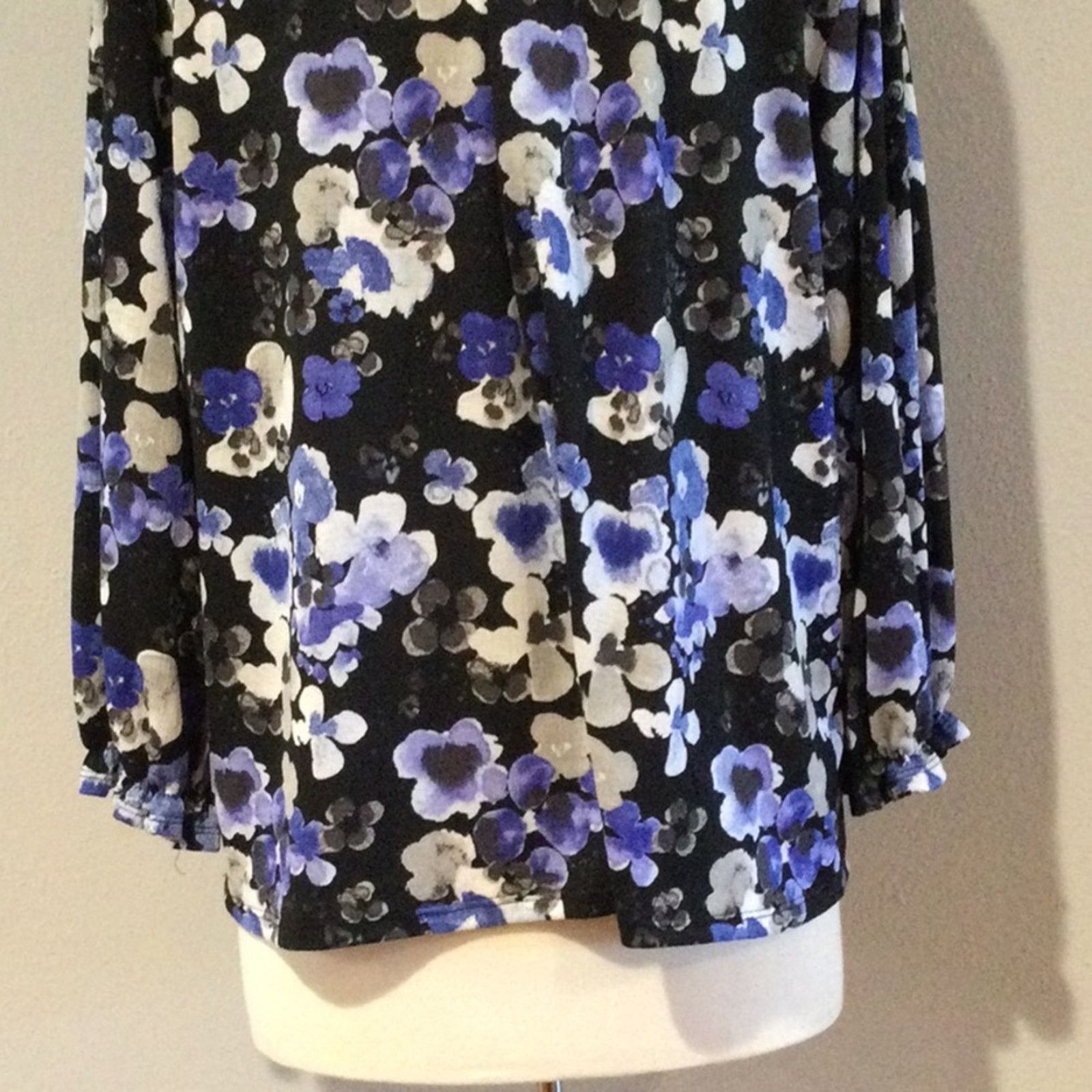 Other Cato Est. 1946 Multicolor Peplum Sleeve Floral Blouse Sz XL Size XL / US 12-14 / IT 48-50 - 10 Thumbnail