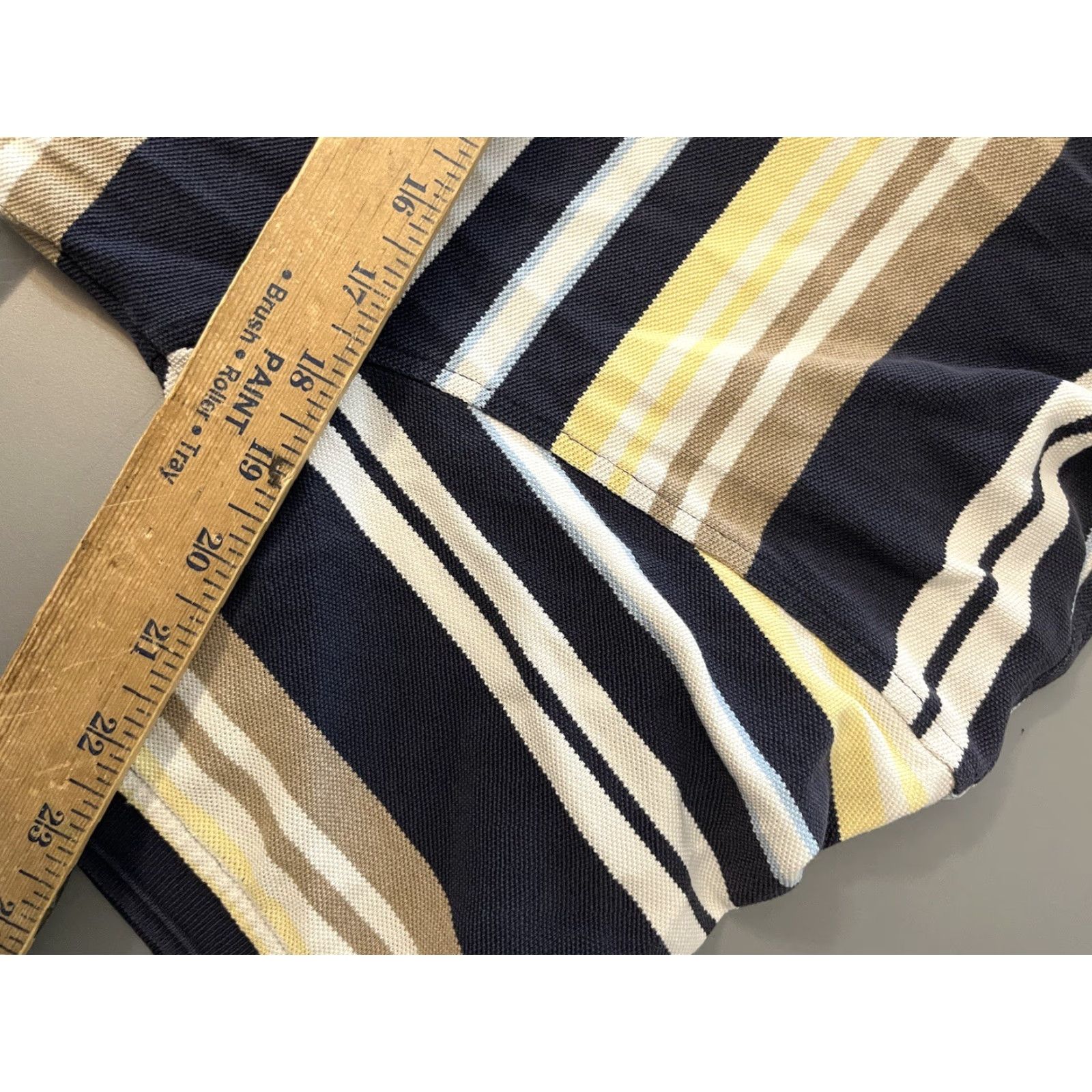 Tommy Hilfiger TOMMY HILFIGER Slim Fit Short Sleeve Polo Multicolor Striped Men’s Size L Size US L / EU 52-54 / 3 - 5 Thumbnail
