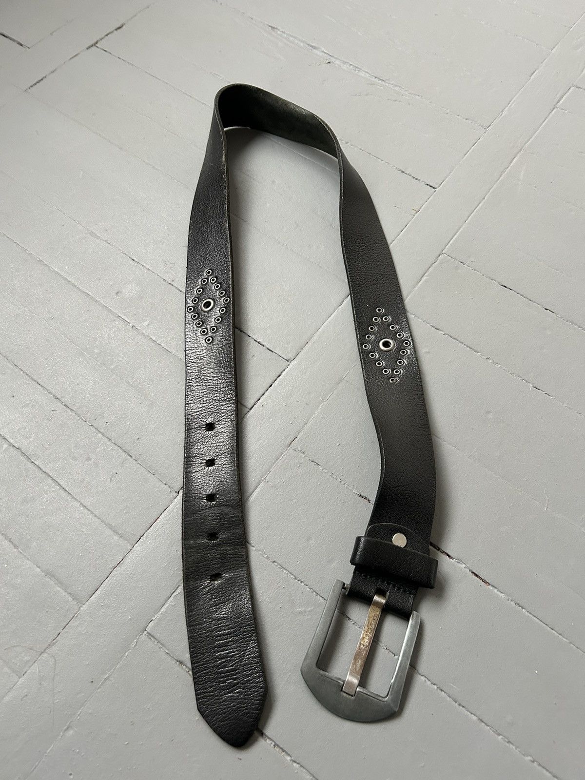 Japanese Brand Leather belt vintage Size ONE SIZE - 3 Thumbnail