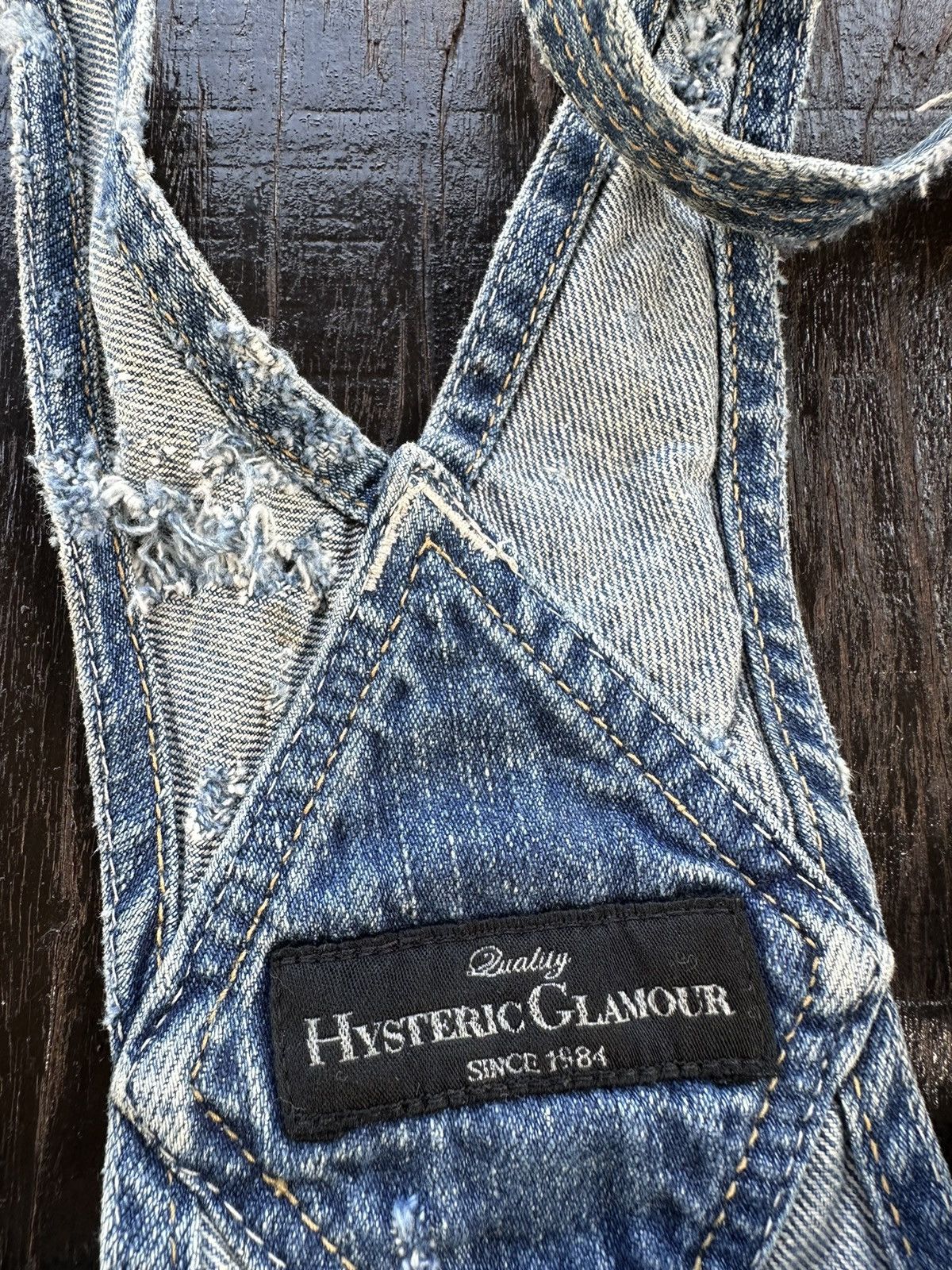 Hysteric Glamour × Vintage Vintage hysteric glamour overall short denim rare design Size 30" / US 8 / IT 44 - 13 Thumbnail