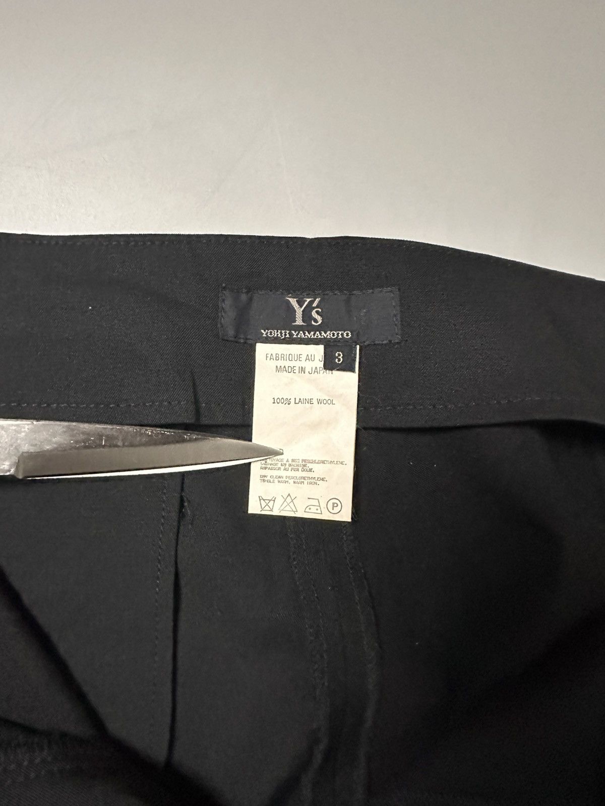 Y's Y’s Yohji Yamamoto Laine Wool Trousers Size US 29 - 4 Thumbnail