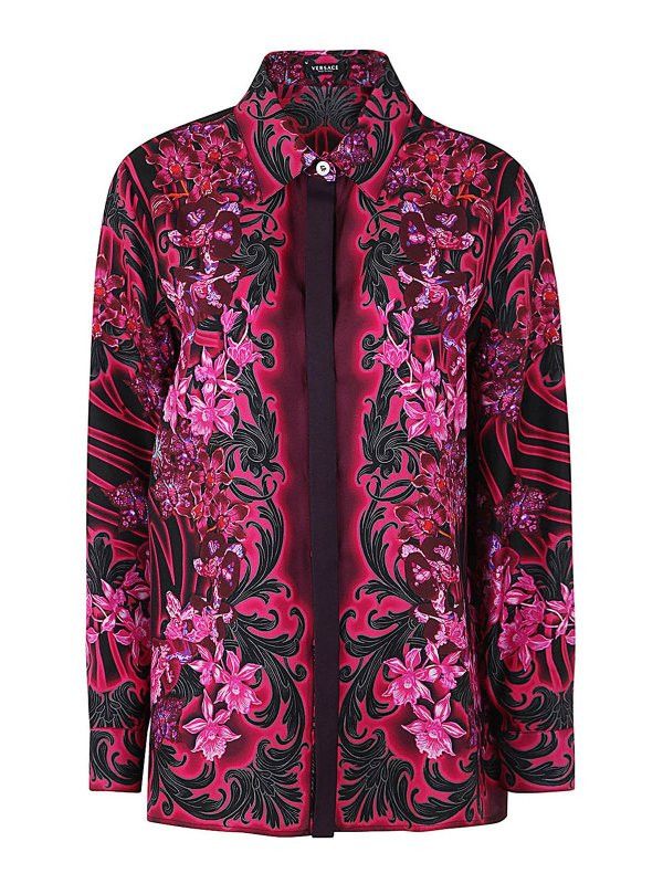Versace o1y0226 Silk Shirt in Multicolor Size XS / US 0-2 / IT 36-38 - 1 Thumbnail