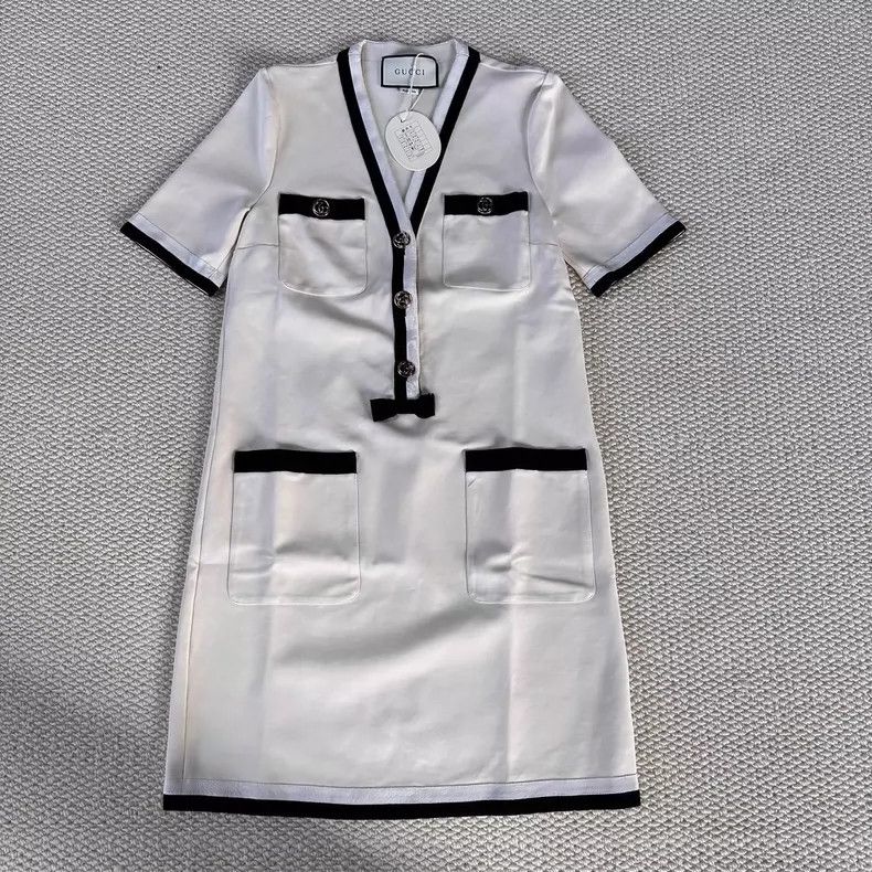 Vintage Short Sleeve A-Line Dress by Gucci- DMC