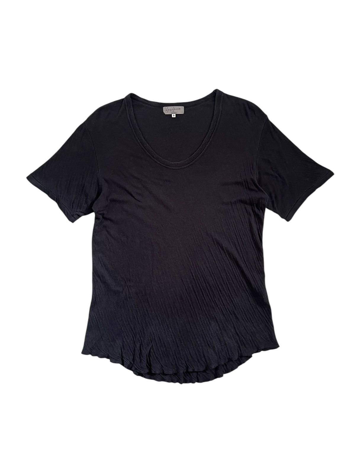 Yohji Yamamoto 1990s Yohji Yamamoto Pour Homme Wide Neck Tshirt Size US L / EU 52-54 / 3 - 1 Thumbnail