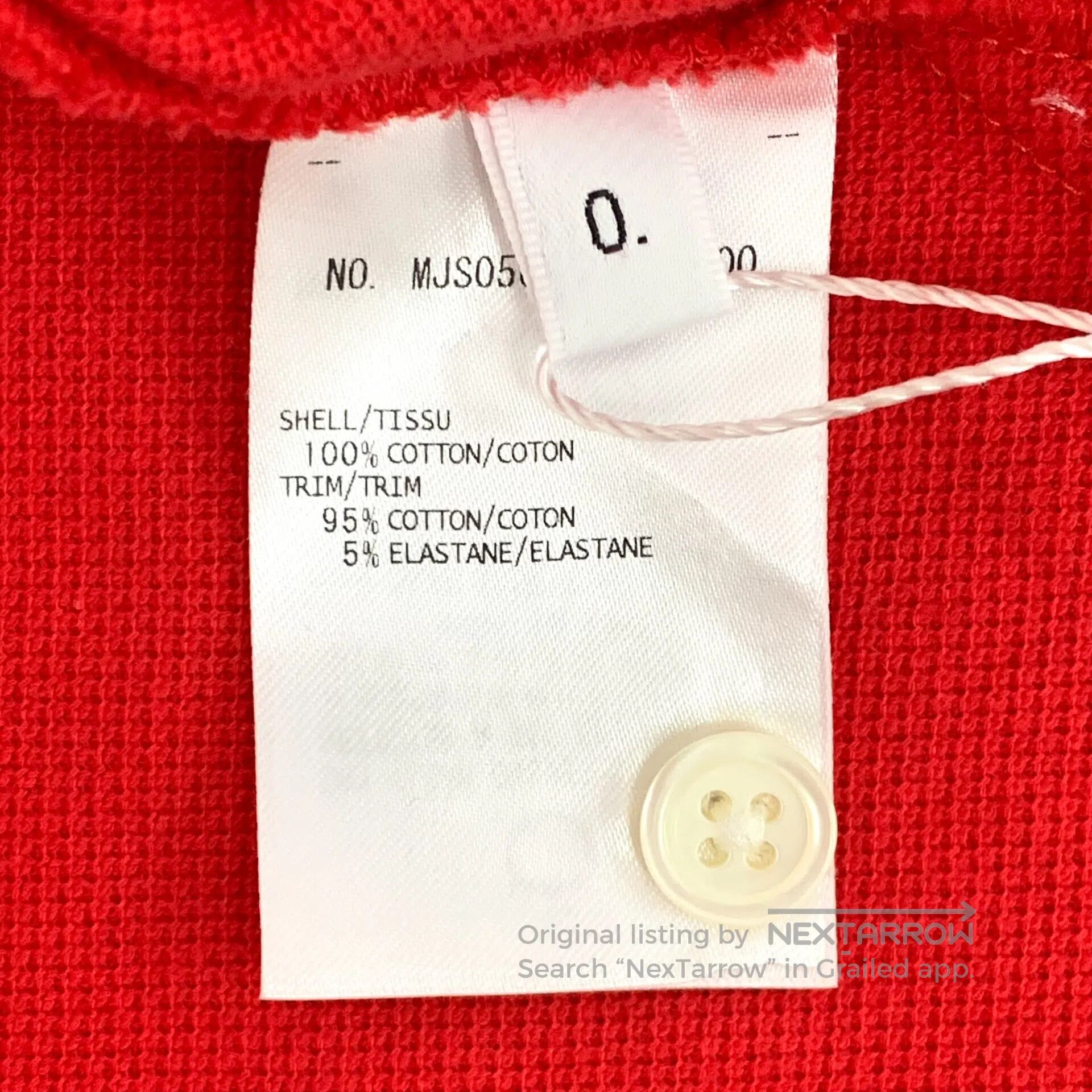 Thom Browne Thom Browne Red Striped Cotton Crew Neck Short Sleeve T-Sh Size US XS / EU 42 / 0 - 7 Thumbnail