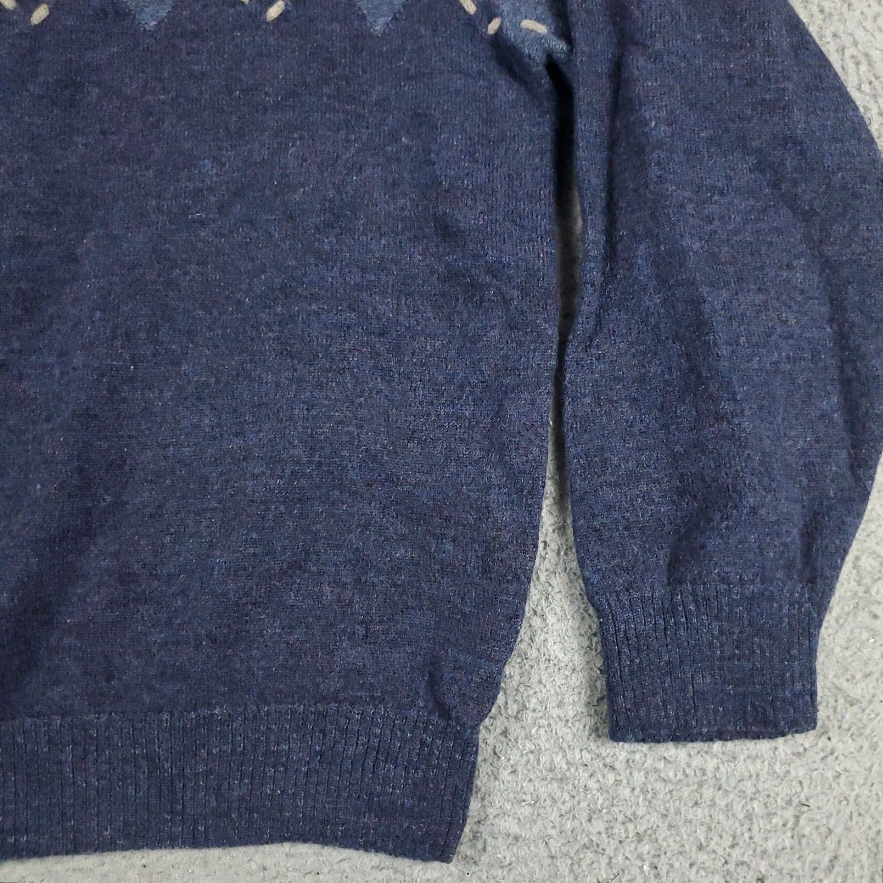 BUGATCHI BUGATCHI Mens Sweater XL Blue Wool Crew Neck Pullover Sweatshirt Size US XL / EU 56 / 4 - 4 Thumbnail
