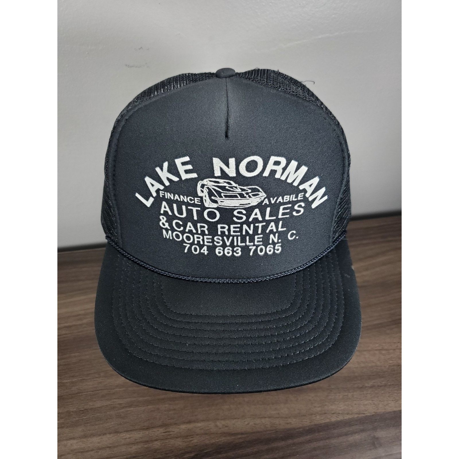 Vintage Lake Norman Auto Trucker Hat Snapback Cap Mooresville NC 704 Size ONE SIZE - 3 Thumbnail