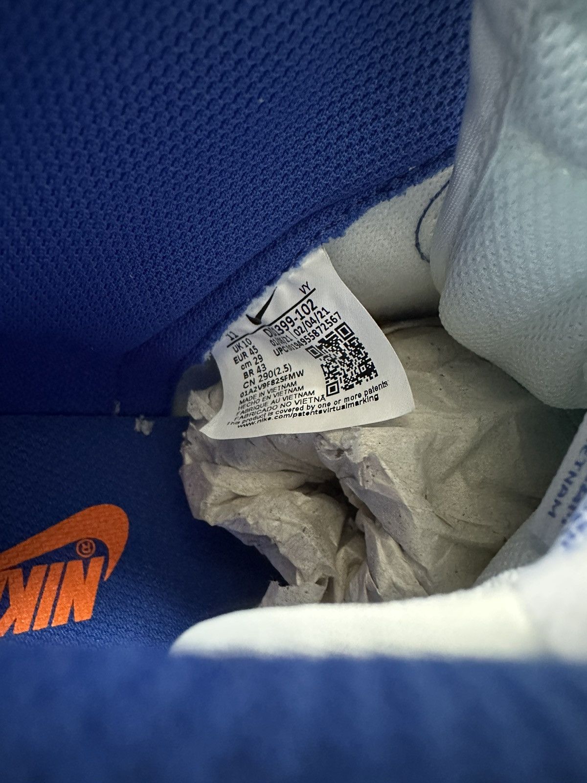 Nike Nike Dunk High Game Royal Size 11 Size US 11 / EU 44 - 6 Thumbnail