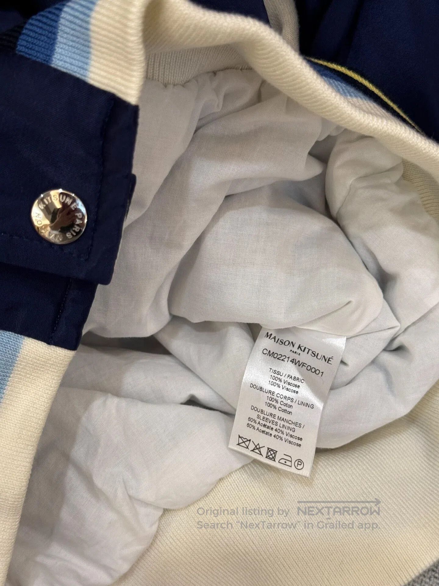 Maison Kitsune MAISON KITSUNE Lemon Map Baseball Jacket. Size US L / EU 52-54 / 3 - 6 Thumbnail