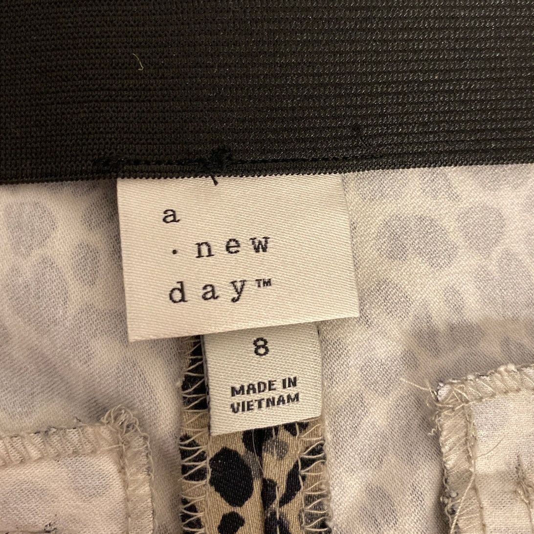 Other Chic Animal Print Straight Leg Pants Leopard A New Day 8 Size 30" / US 8 / IT 44 - 3 Thumbnail