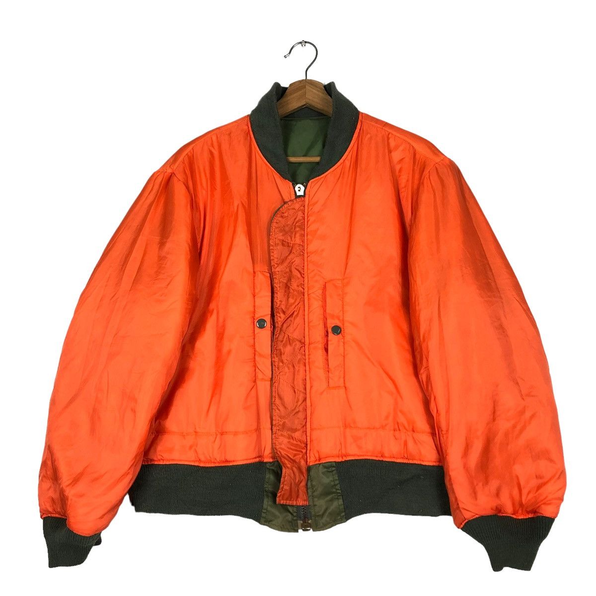 Japanese Brand 🔥RIOT RIOT VINTAGE BOMBER JACKET MA-1 REVERSIBLE MILITARY Size US M / EU 48-50 / 2 - 14 Thumbnail