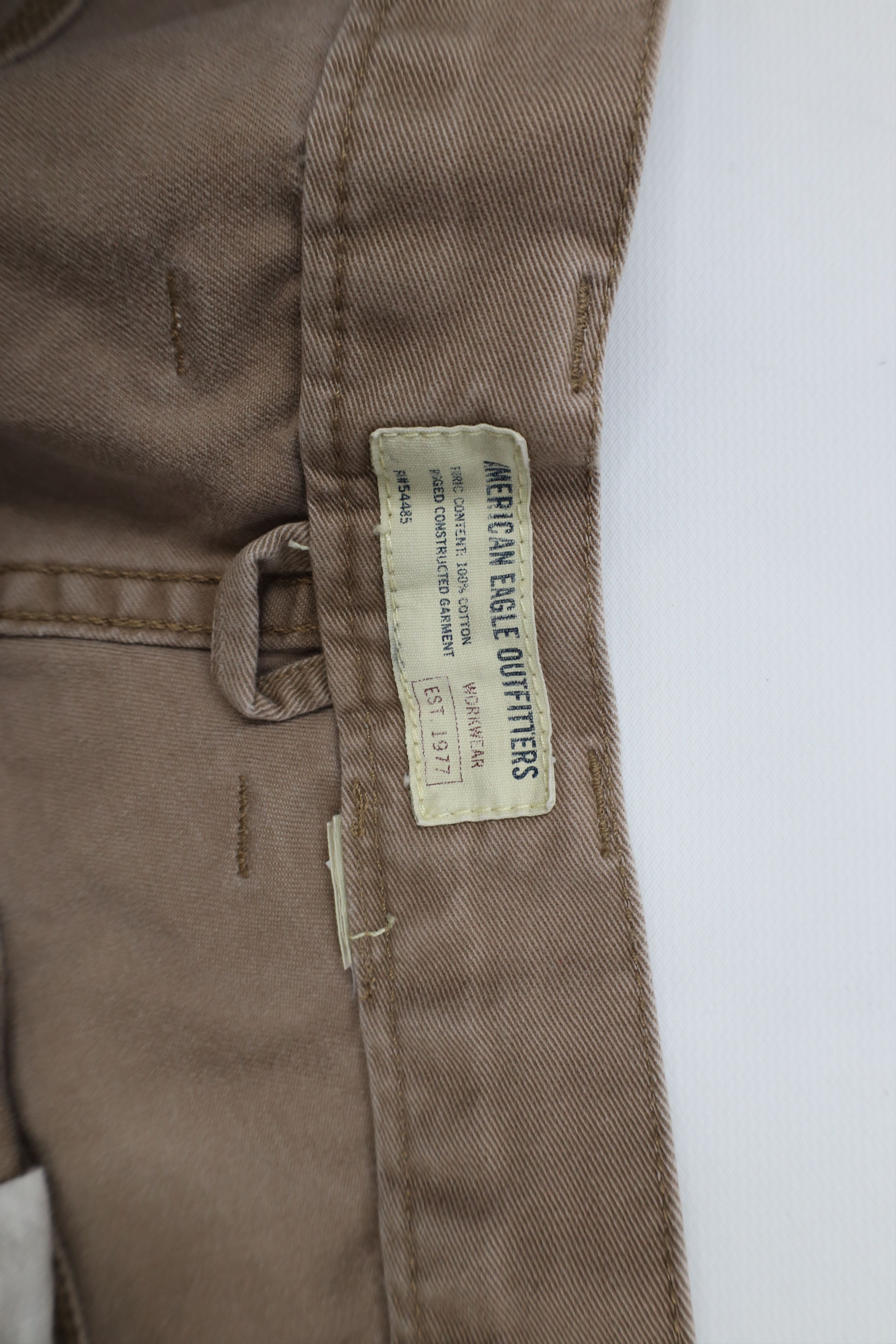 American Eagle Outfitters × Vintage Vintage 90s Y2K American Eagle Wide Leg Dungaree Pants Brown Size US 36 / EU 52 - 7 Thumbnail