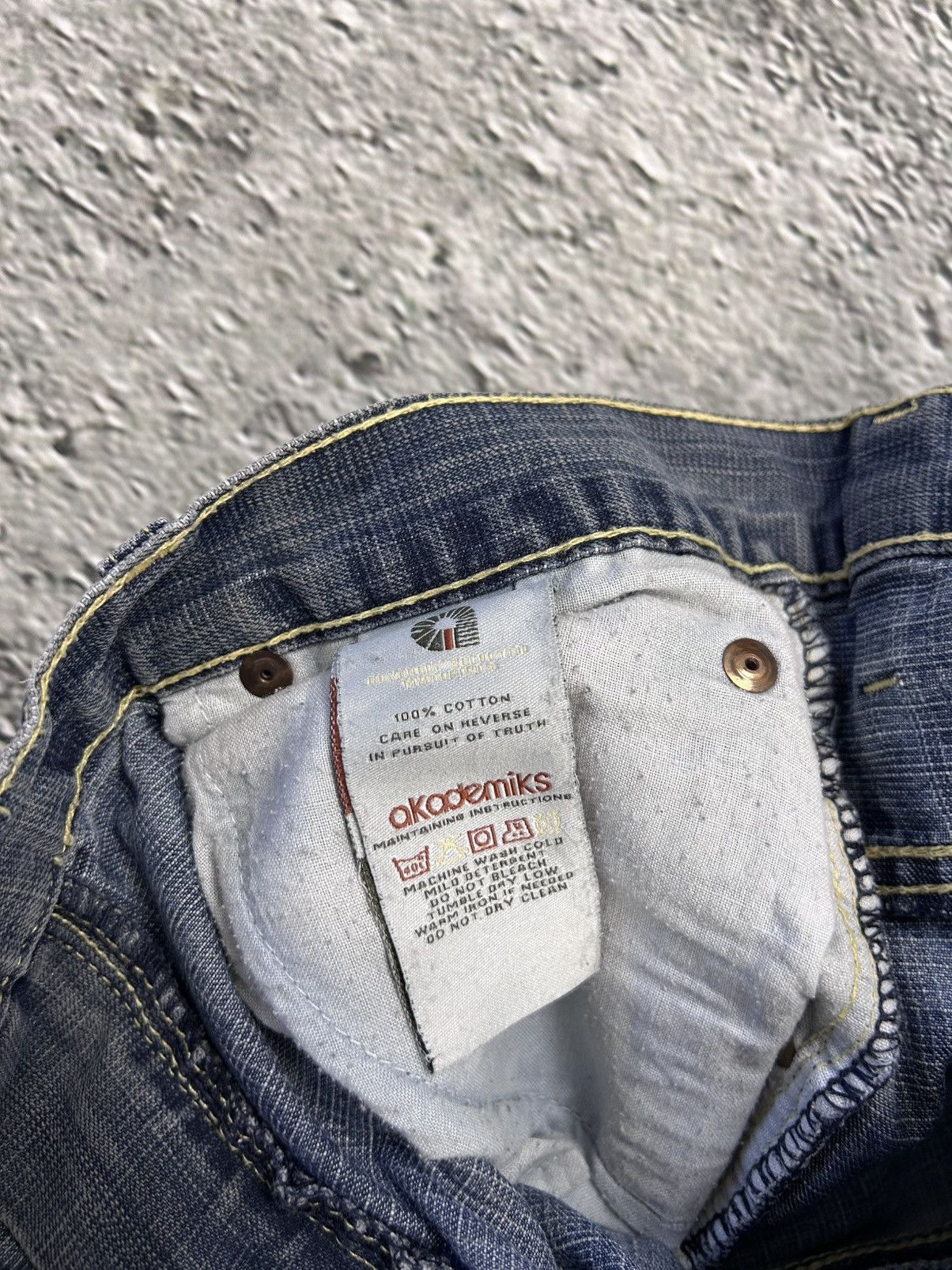 Akademiks × Vintage Akademiks Jeans vintage crazy embroidery Y2K blue Size US 28 / EU 44 - 6 Thumbnail