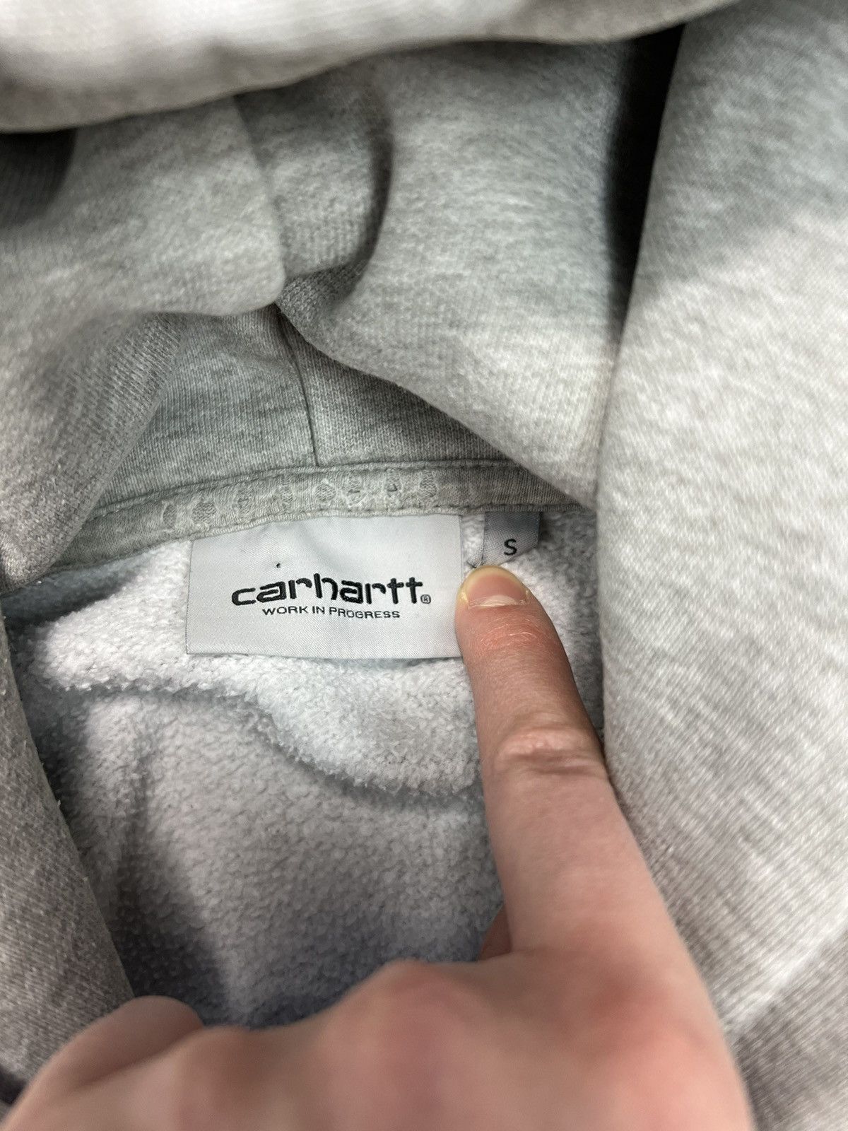 Carhartt Hoodie Carhartt spellout big logo y2k grey Size US S / EU 44-46 / 1 - 2 Thumbnail
