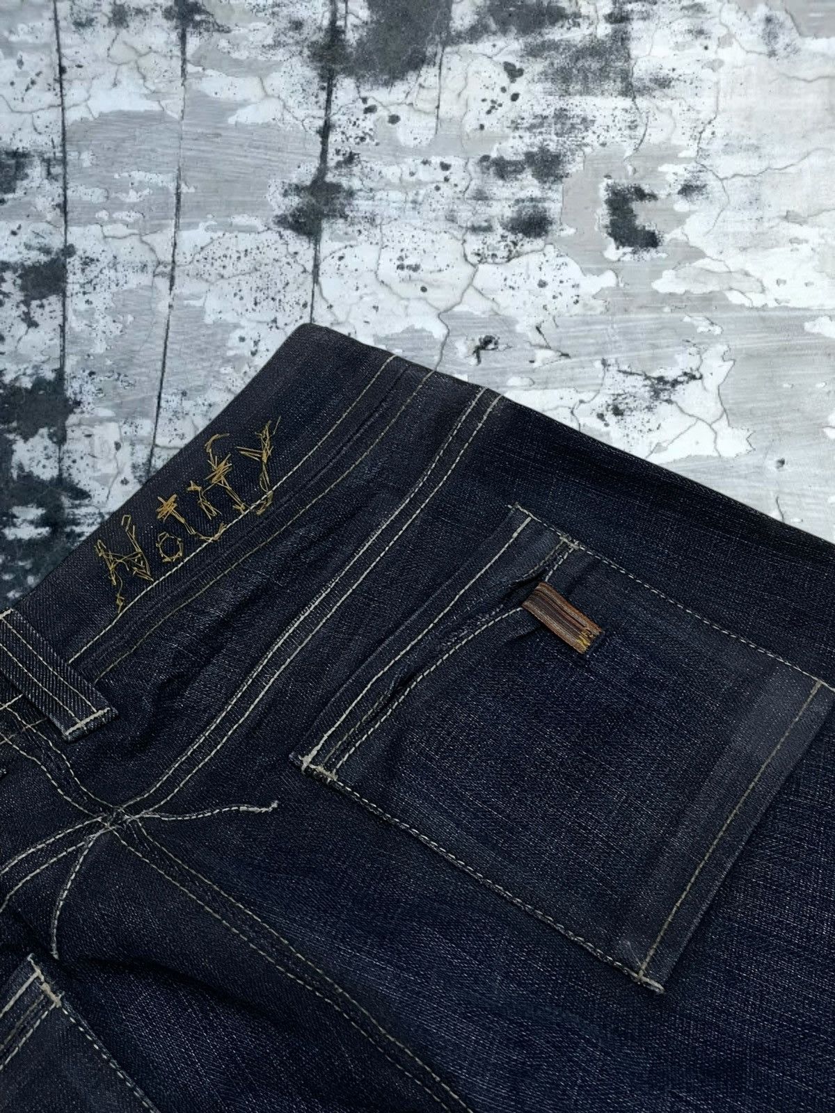 Japanese Brand Vintage 1990 Japan Designer NFY Notify Flared Cut Denim Size US 28 / EU 44 - 15 Thumbnail
