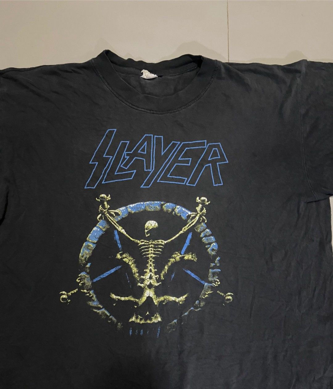 Band Tees × Vintage VTG. Slayer Divine Intervention. 90's Size US XL / EU 56 / 4 - 2 Thumbnail