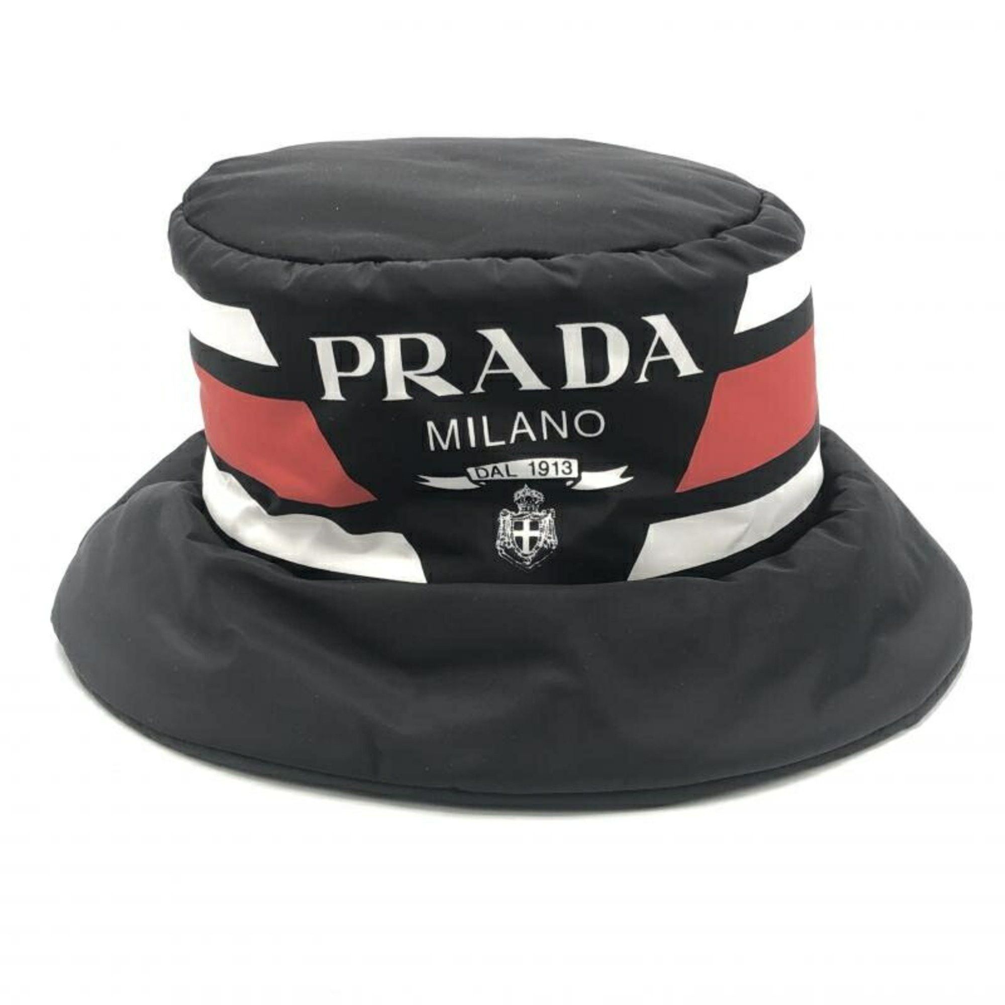 image of Prada Re-Nylon Hat M 1Hc248 Black Prada, Women's