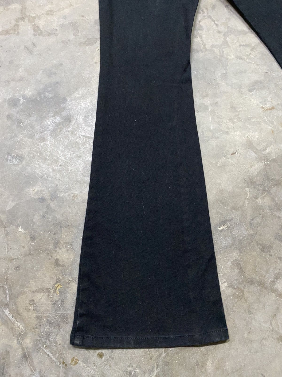 Hysteric Glamour × Japanese Brand × Tornado Mart Flare Jeans Japanese Daily Topics Super Black Boot Cut Size 27" / US 4 / IT 40 - 13 Thumbnail