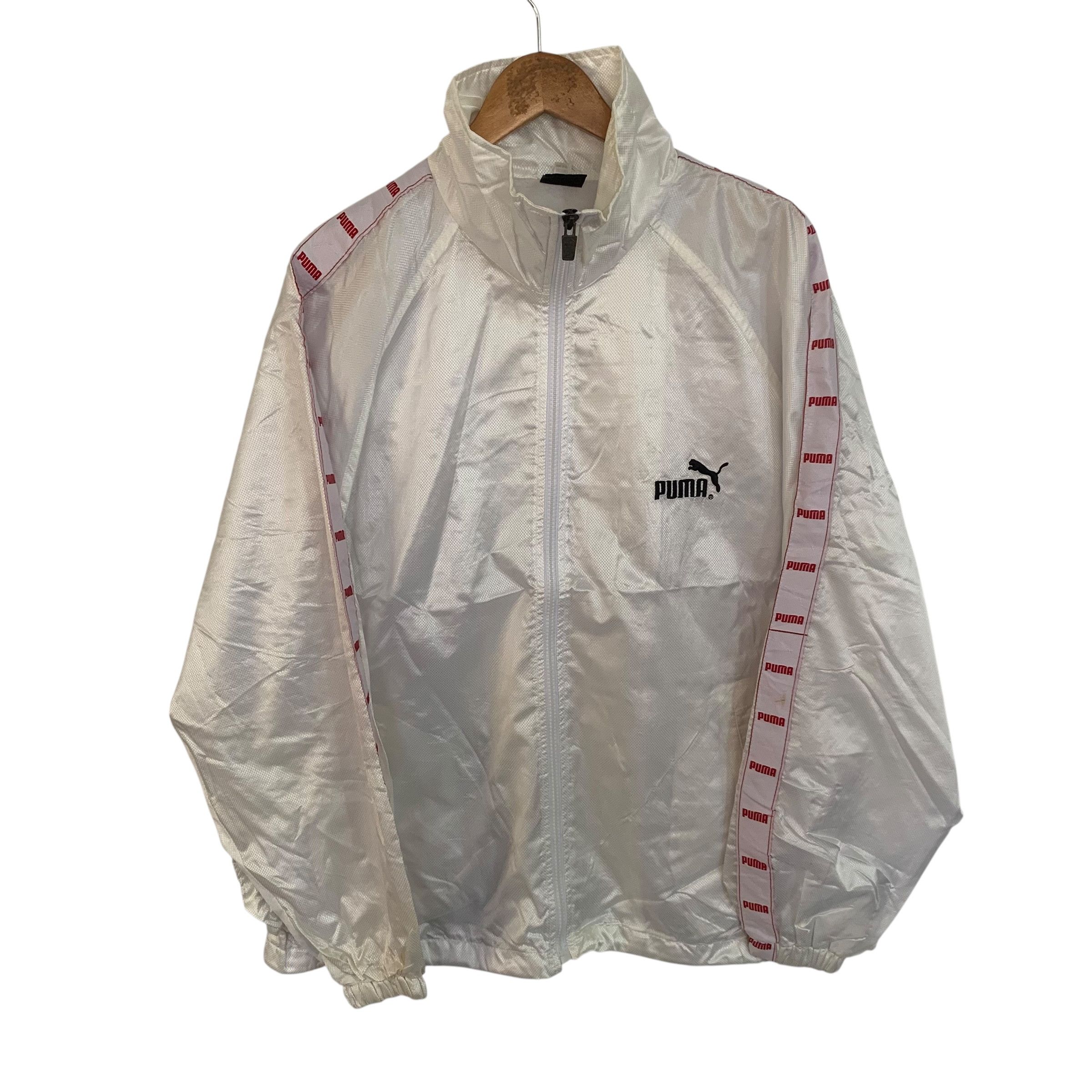 Puma Vintage Side tape puma windbreaker jacket XXL Size US XXL / EU 58 / 5 - 2 Thumbnail