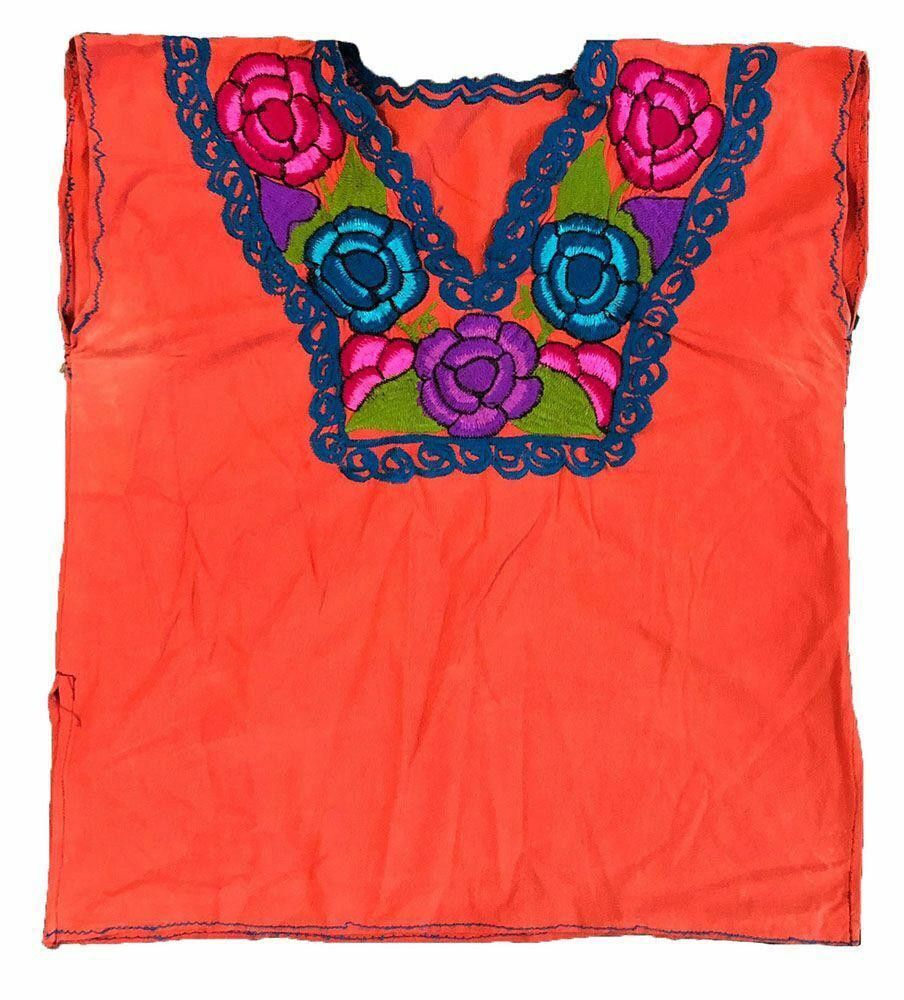 Designer Pre Owned Orange Hand Made Blouse L Size L / US 10 / IT 46 - 2 Thumbnail