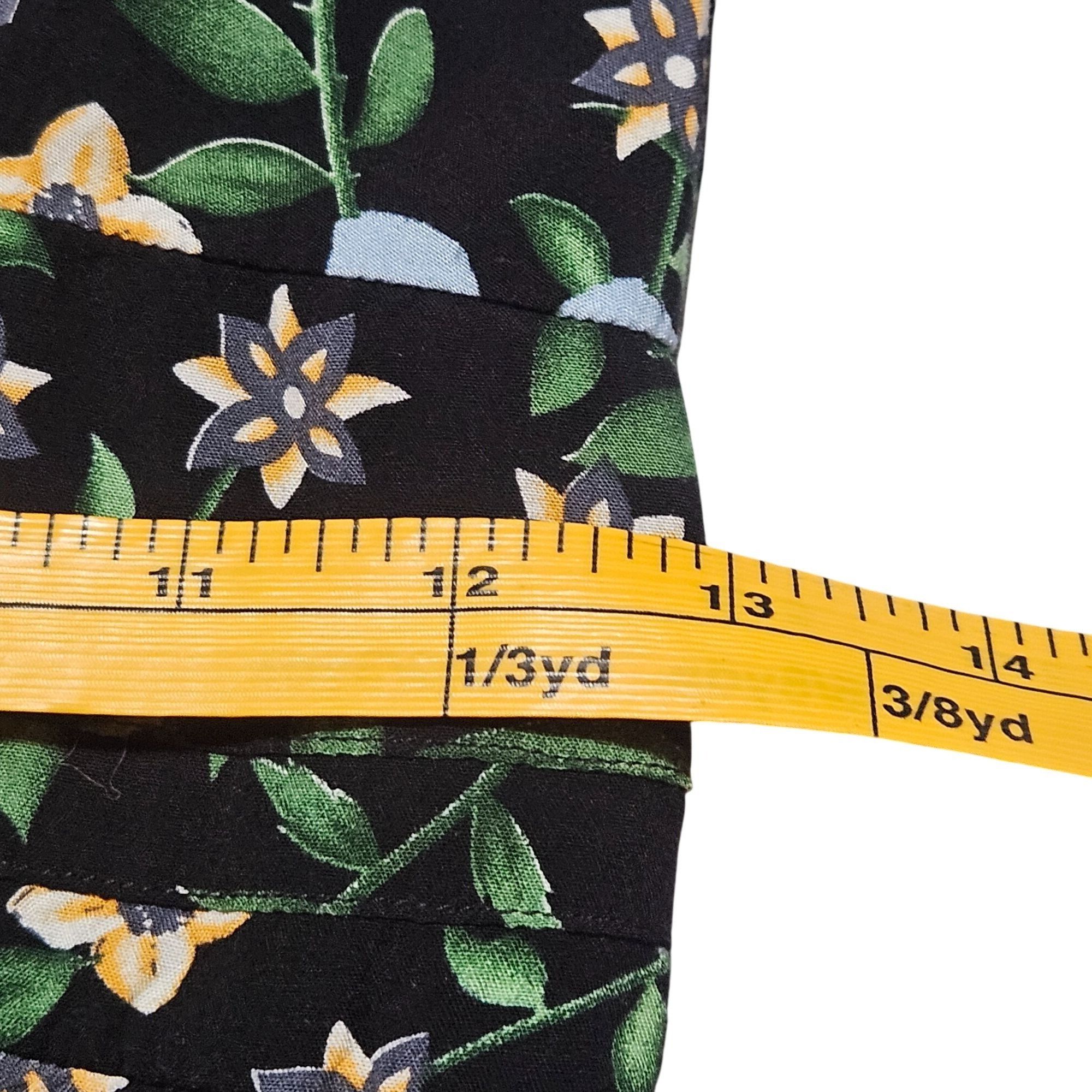 Other Modcloth Women's Floral Mini Dress Black Blue M Dark Academi Size M / US 6-8 / IT 42-44 - 7 Thumbnail