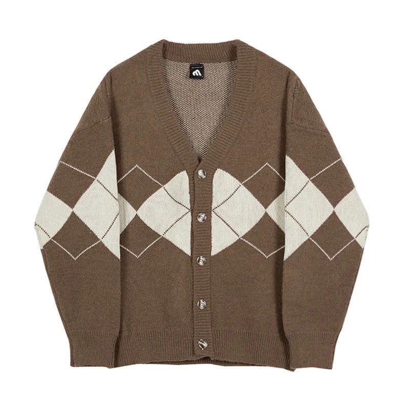 Other Argyle Knit Cardigan Sweater Pullover Size US M / EU 48-50 / 2 - 1 Thumbnail