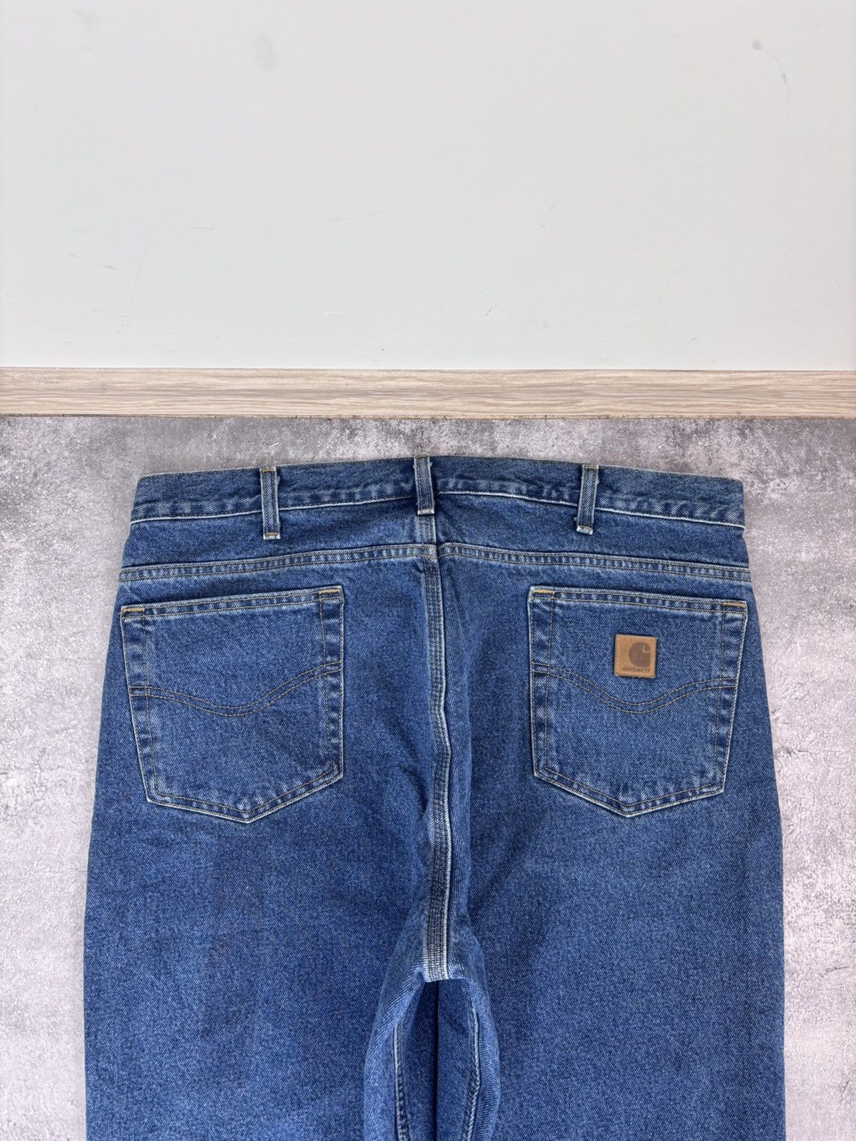 Carhartt Carhartt Men’s Denim Jeans Blue Flannel Plaid Lining Size US 38 / EU 54 - 7 Thumbnail
