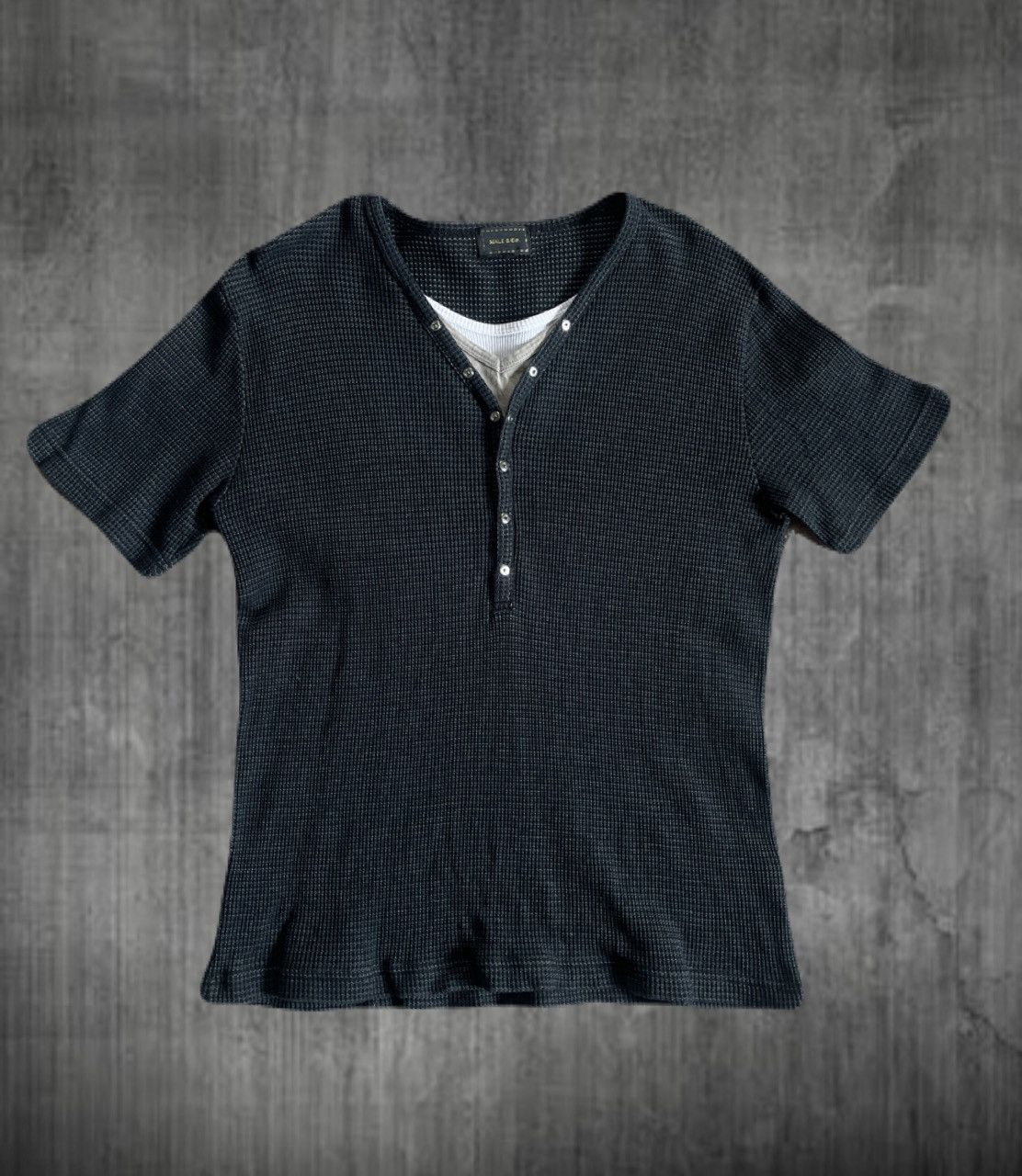 2000s Japanese archive Vkei Layered Button Tee Y2K Gyaruo