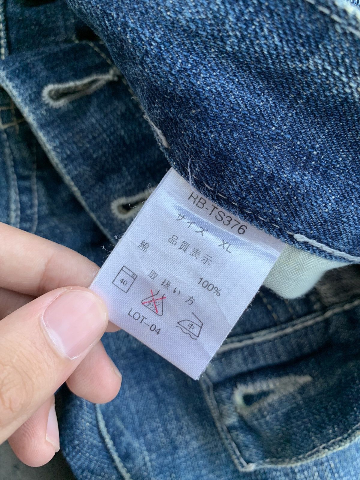 Kapital Rage Blue Japanese Button fly Selvedge Distressed Denim Size US 36 / EU 52 - 13 Thumbnail