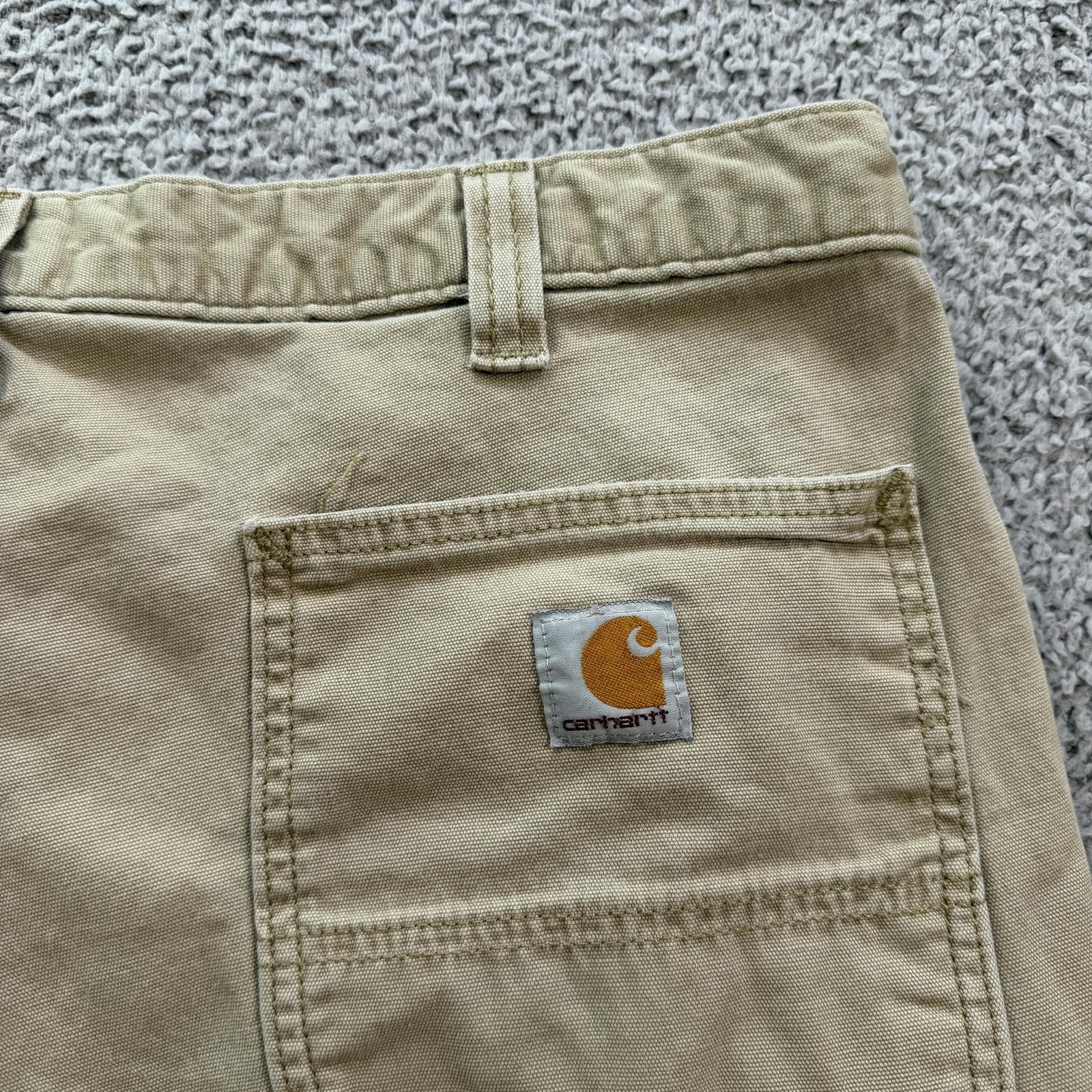 Carhartt Carhartt Relaxed Fit Work Pants Mens 38x30 Khaki Utility Size US 38 / EU 54 - 5 Thumbnail