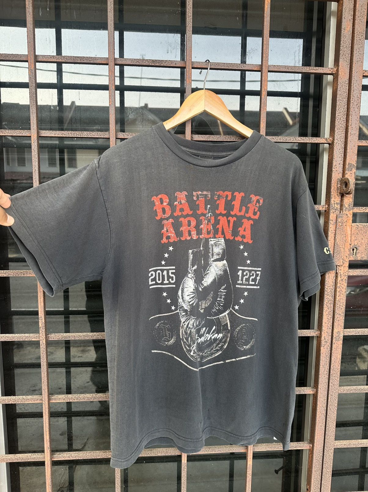 Vintage Thrashed Boxing Tee Faded Distressed Shirt ERD GRUNGE Size US M / EU 48-50 / 2 - 1 Thumbnail