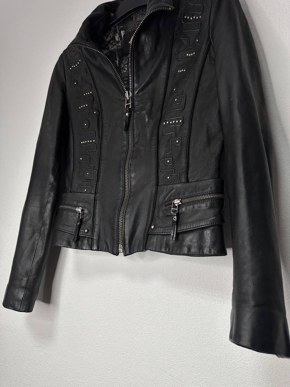 Roberto Cavalli Roberto Cavalli Leather Jacket Women’s XS Black Lambskin Y2K Size XS / US 0-2 / IT 36-38 - 10 Thumbnail