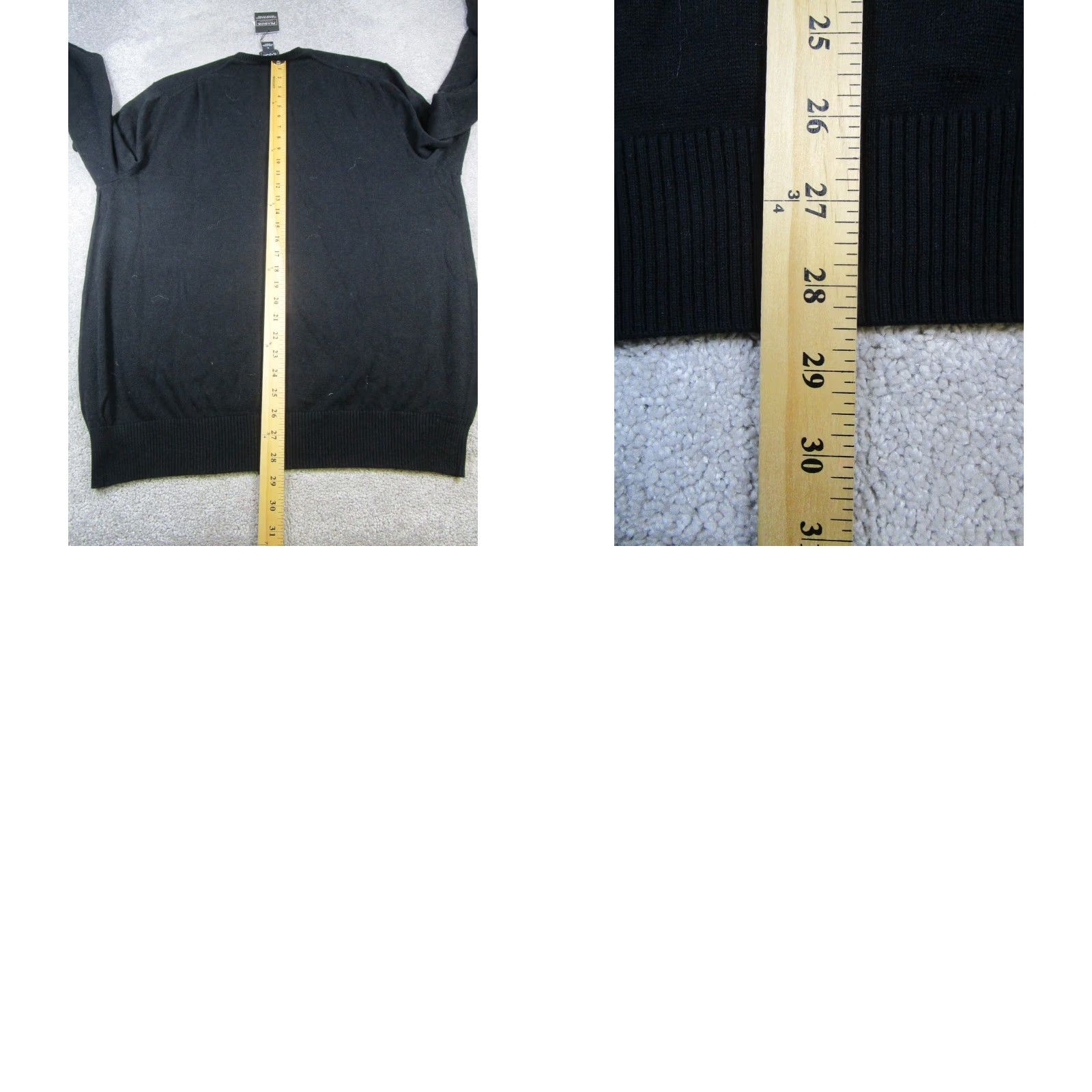 Jos. A. Bank Jos.A.Bank Sweater Mens XL Black Knit Pullover Knit Cotton V-Neck Regular Fit Golf Hiking Walking Shirt Mens XL Black Pullover Size US XL / EU 56 / 4 - 8 Thumbnail