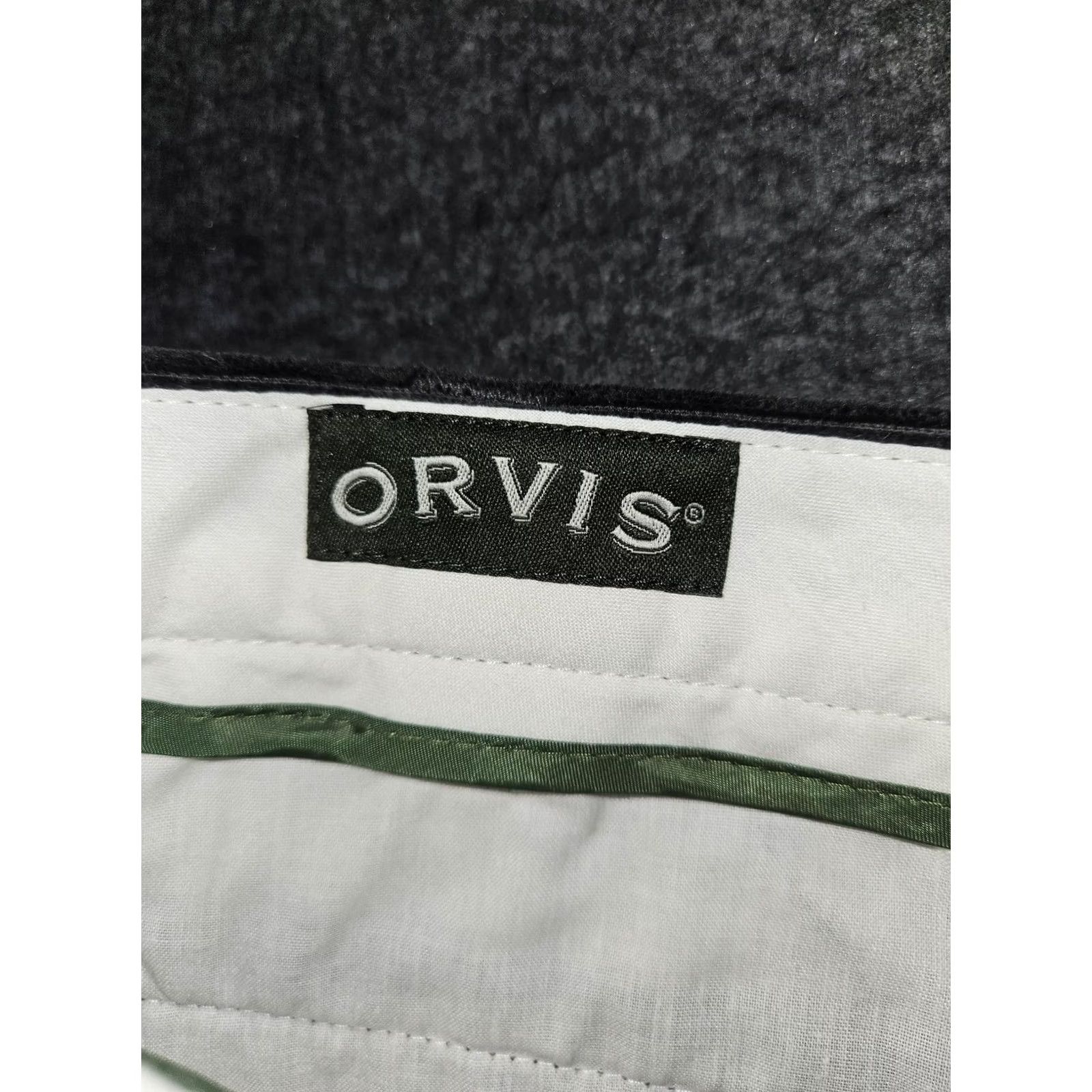 Orvis Orvis Bozmn Cord Pant Mens 40x31 Gray Chino Corduroy Straight Leg Regular Fit Pockets Size US 40 / EU 56 - 2 Thumbnail
