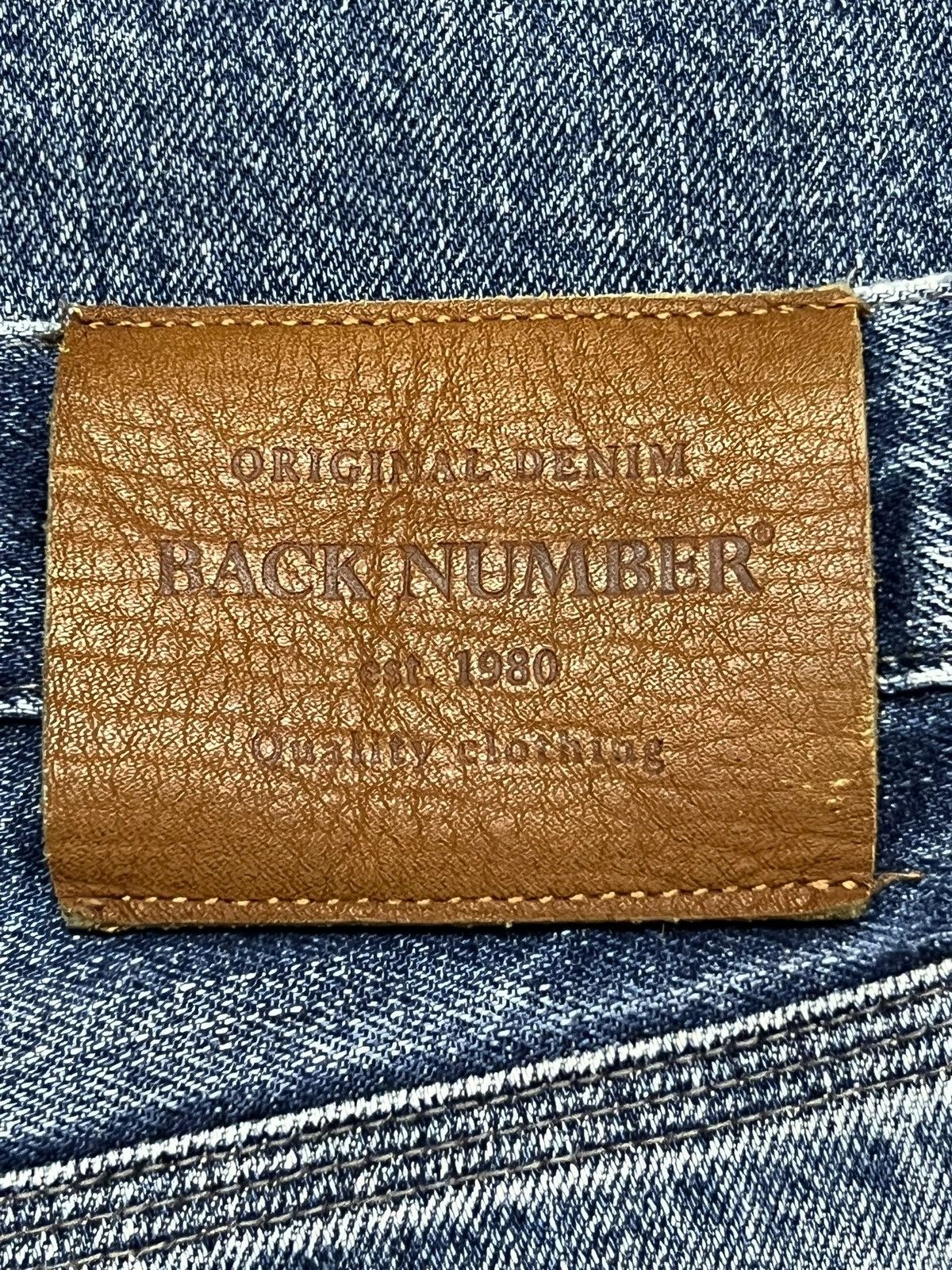 Numbers Vintage Back Number Kaihara Denim Japan - Faded Wash Jeans Size US 33 - 14 Thumbnail