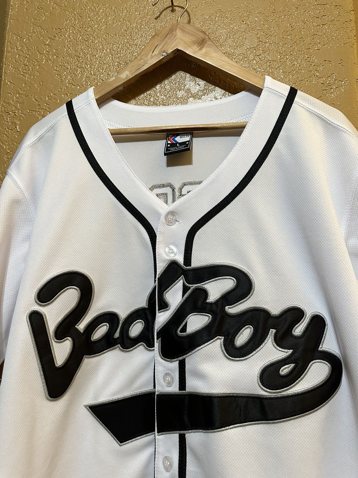 Rap Tees × Vintage The Notorious BIG Biggie Bad Boy Records Jersey Large Size US L / EU 52-54 / 3 - 3 Thumbnail