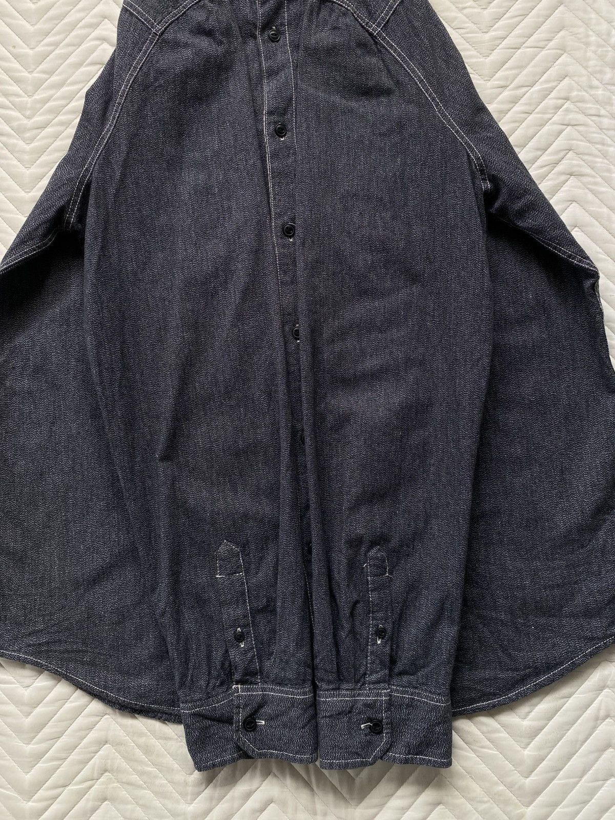 Garment Reproduction of Workers 44MM Reproduction Salt & Pepper Workwear Shirt Size US XL / EU 56 / 4 - 5 Thumbnail