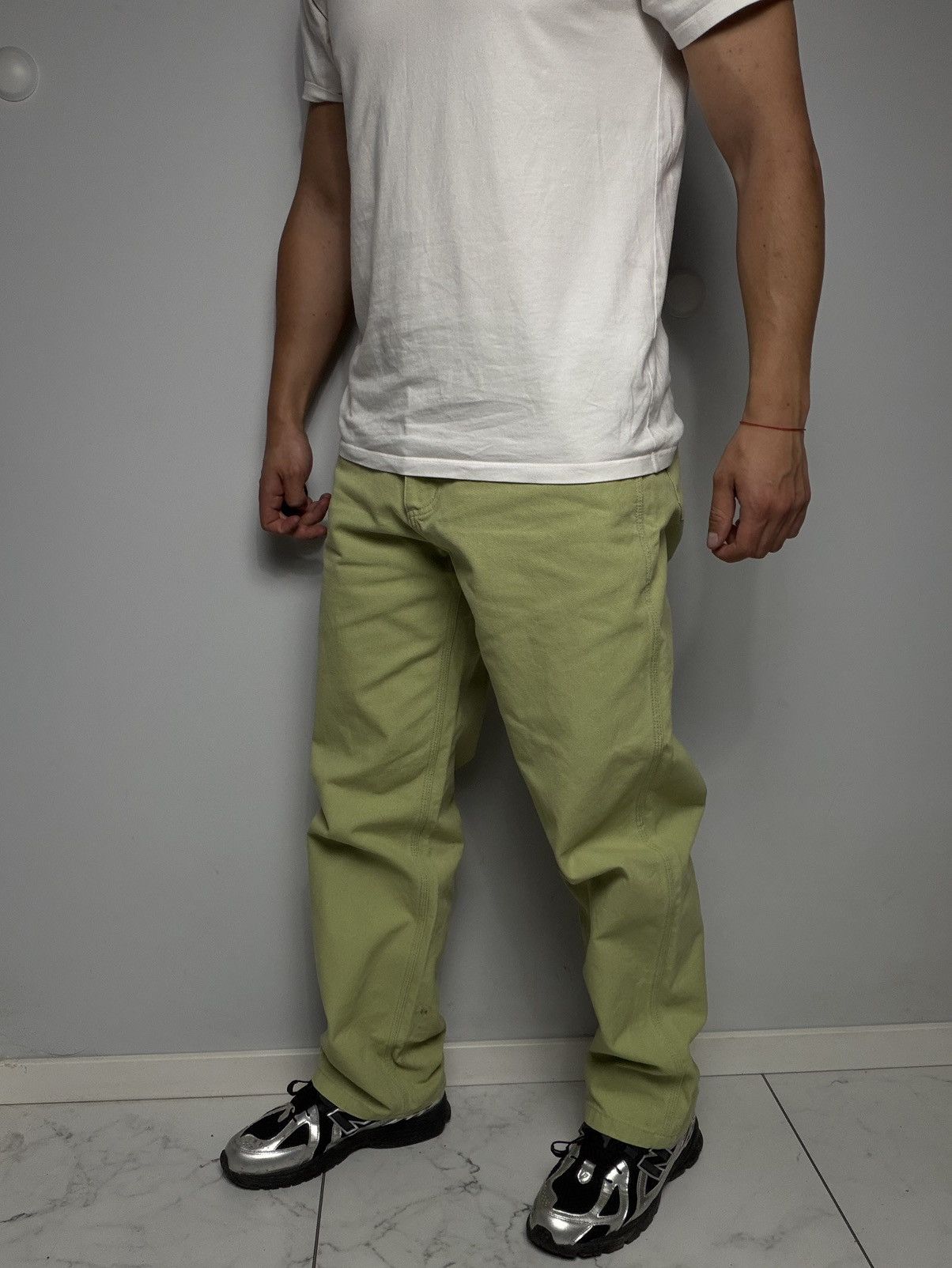 Golf Wang Golf Wang Light Green Canvas Trousers Workwear Streetwear Size US 32 / EU 48 - 1 Thumbnail