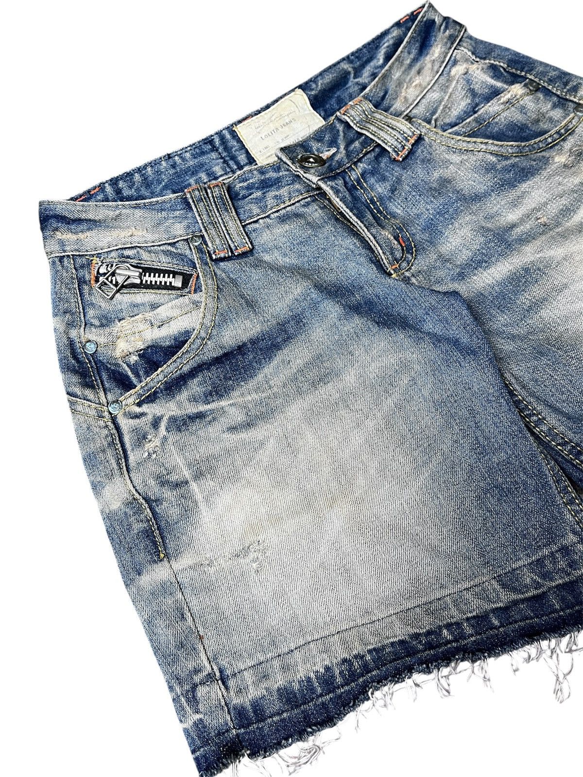 Japanese Brand Lolita Distressed Hot pants Size US 31 - 4 Thumbnail