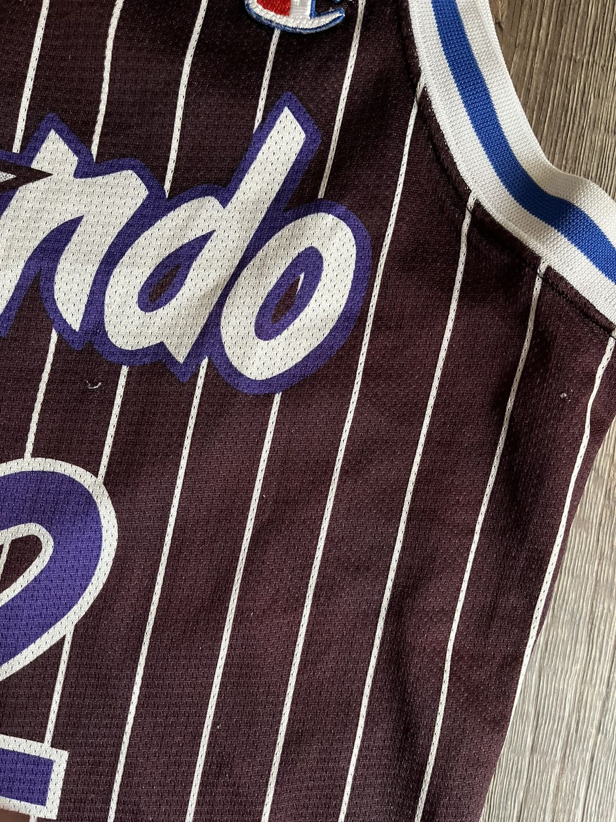 NBA × Vintage Vintage 90s Champion Orlando Magic #32 Shaquille On'eal NBA Size US S / EU 44-46 / 1 - 5 Thumbnail