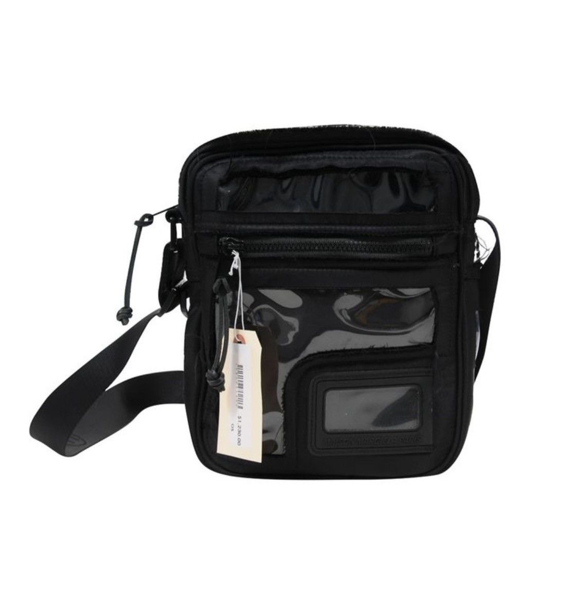 Maison Margiela Margiela Distressed Clear Side Bag Messenger Mm11 Grail in Black, Men's