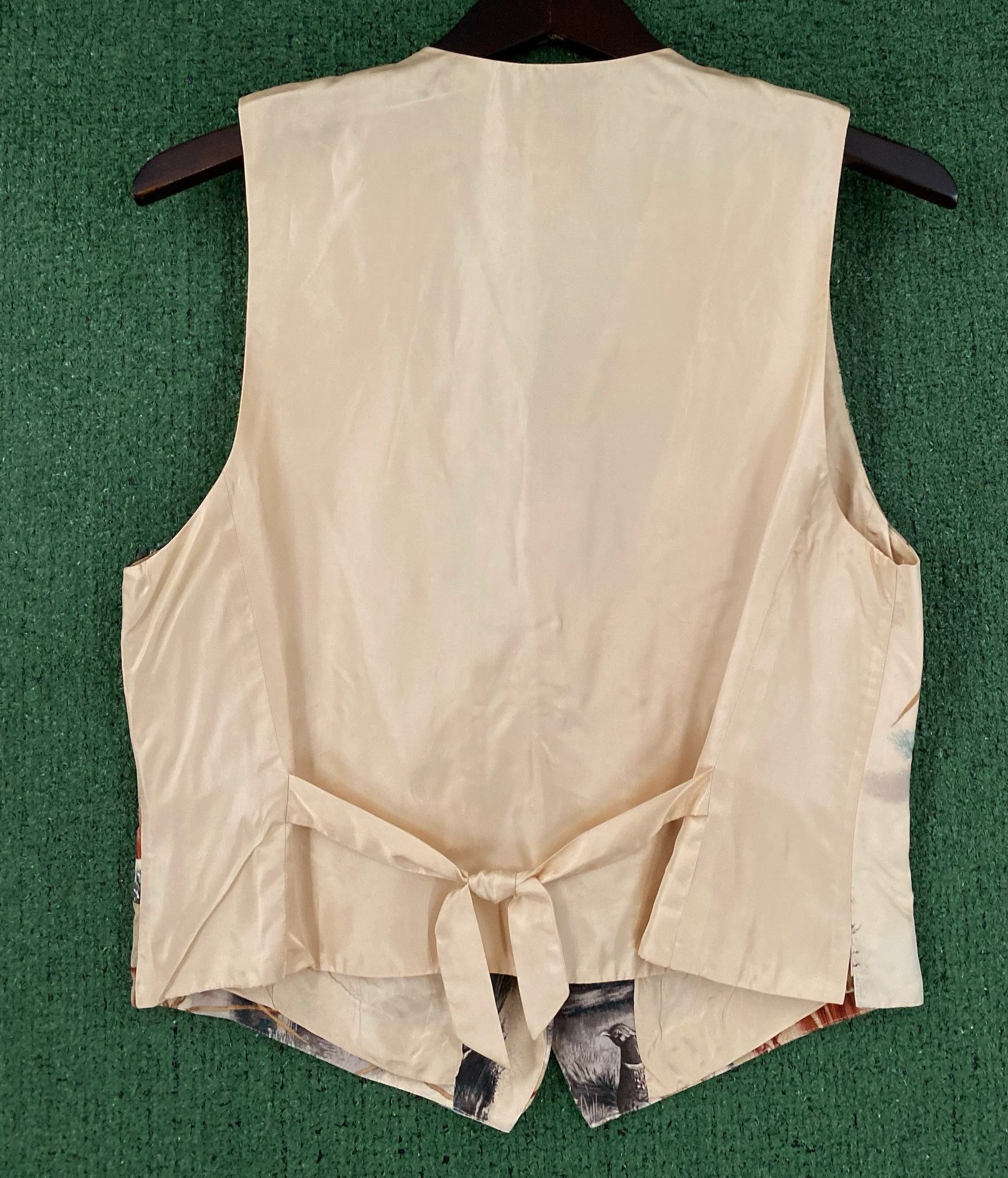 Liz Claiborne 90’s Liz Claiborne Silk Dog Birds Nature Button Vest Small Size S / US 4 / IT 40 - 7 Thumbnail