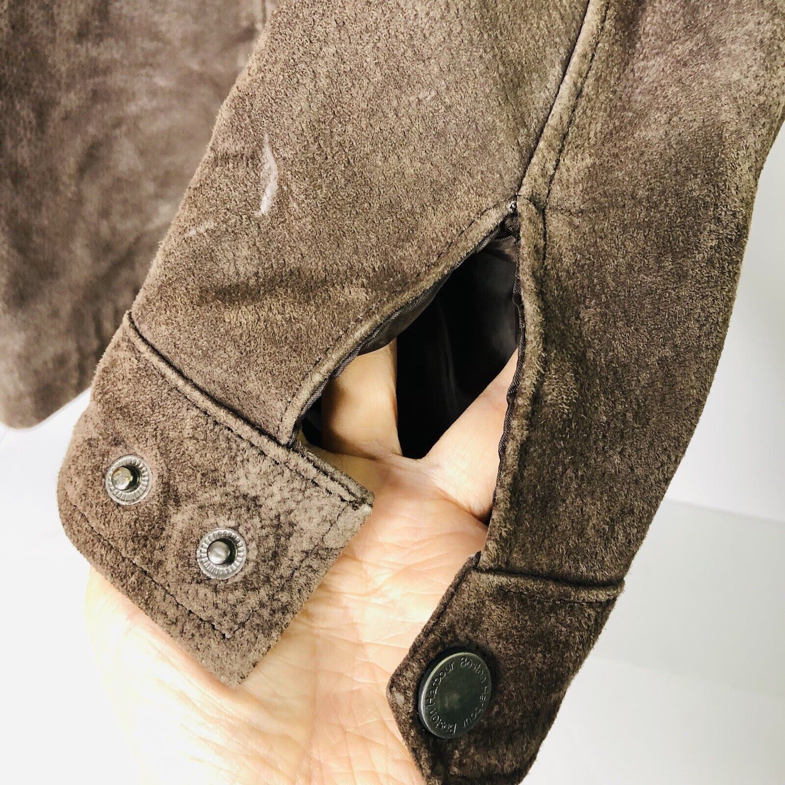 Other Boston Harbour Outdoor Suede Leather Jacket Sz L Brown Coat Size US L / EU 52-54 / 3 - 8 Thumbnail