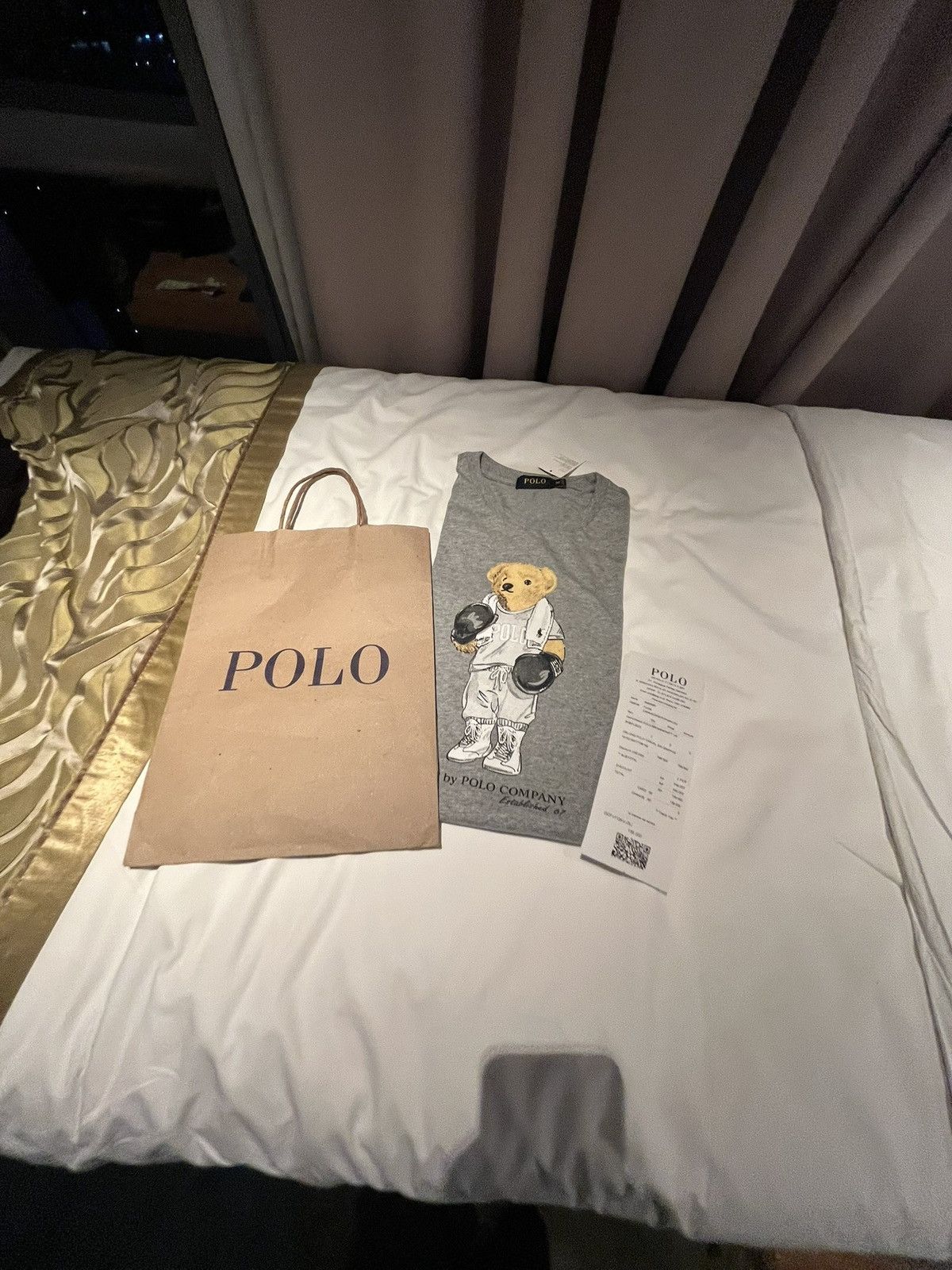 Polo Ralph Lauren Polo Ralph Lauren Bear Graphic T-Shirt Grey (Unisex) Size US M / EU 48-50 / 2 - 2 Thumbnail