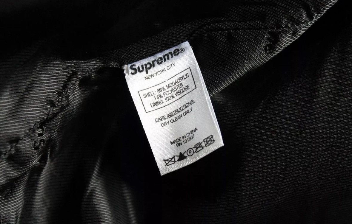 Supreme Supreme black bomber faux fur fw17 Size US M / EU 48-50 / 2 - 6 Thumbnail
