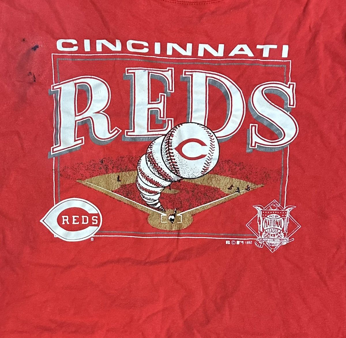 Russell Athletic Cincinnati Reds Vintage baseball shirt Size US L / EU 52-54 / 3 - 2 Thumbnail